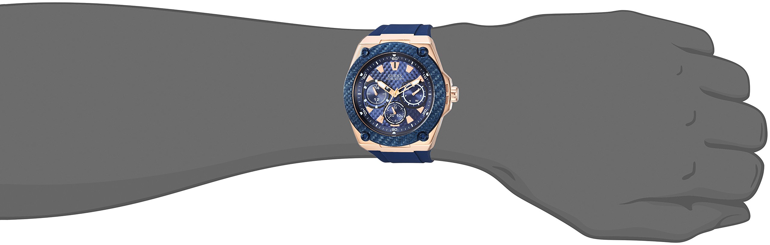 GUESS Men's Stainless Steel Quartz Watch - Waterproof, Durable & Stylish for Business, Casual & Outdoor Activities