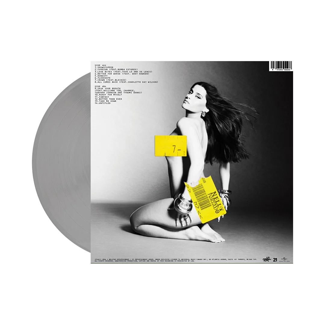 Nelly Furtado 7 Silver LP Vinyl Record - Limited Edition Collectible Music Album for Audiophiles & Music Lovers (Perfect for Home Listening, Gifts & Vinyl Collections)