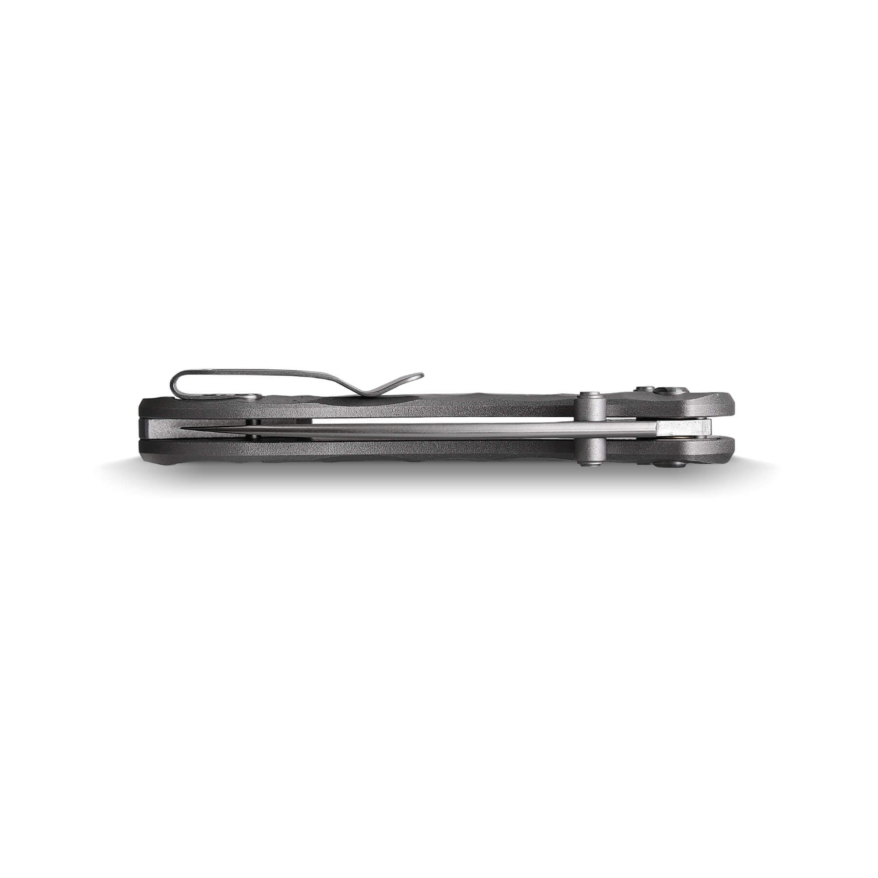 WMK Exclusive Vosteed Mini Nightshade Gray Pocket Knife - Sculpted Aluminum Handle, Satin 154CM Steel Blade A0213 | EDC, Camping, Hiking & Outdoor Survival Gear