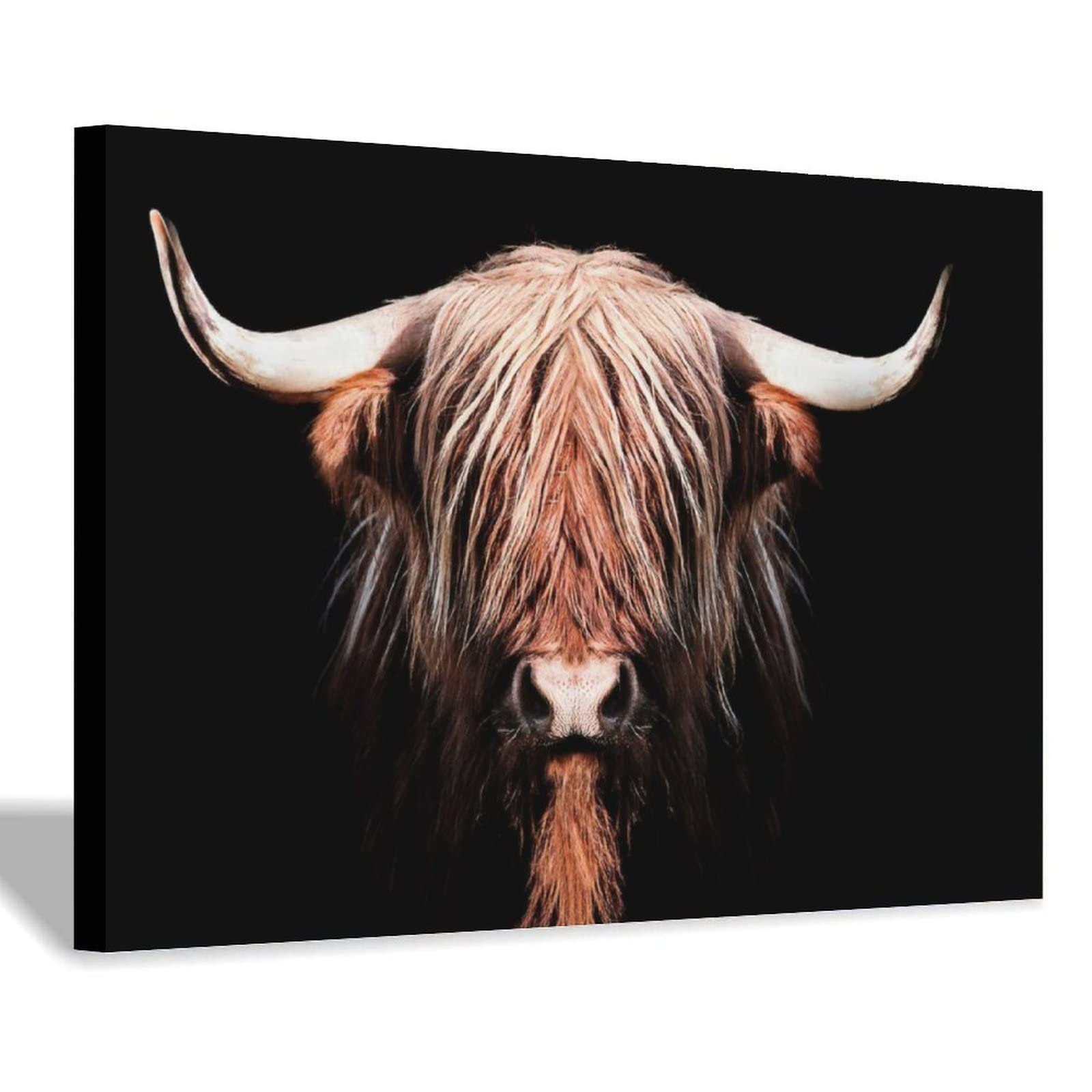 DOOPO Cool Yak Wall Art - Canvas Painting Posters & Prints for Living Room, Bedroom, Office Decor | Modern Home & Wall Decorations
