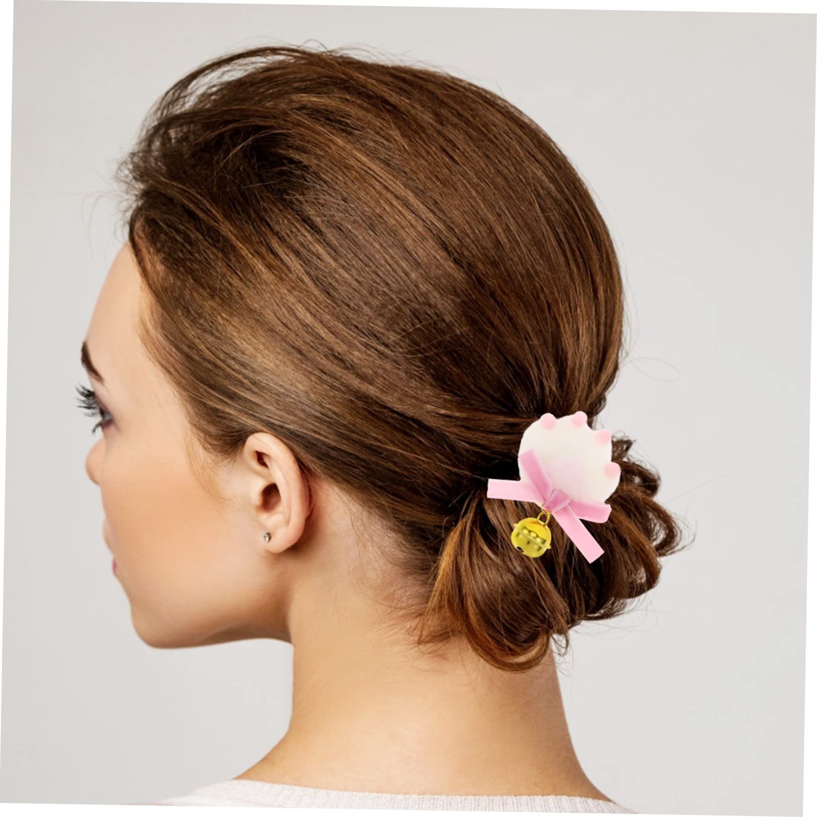 BIUDECO Girls Hair Clips - Cute Cat Side Hairpin with Bow and Bell, Fashion Hair Accessories for Kids, Teens, and Women | Perfect for Parties, Weddings, School, and Daily Wear