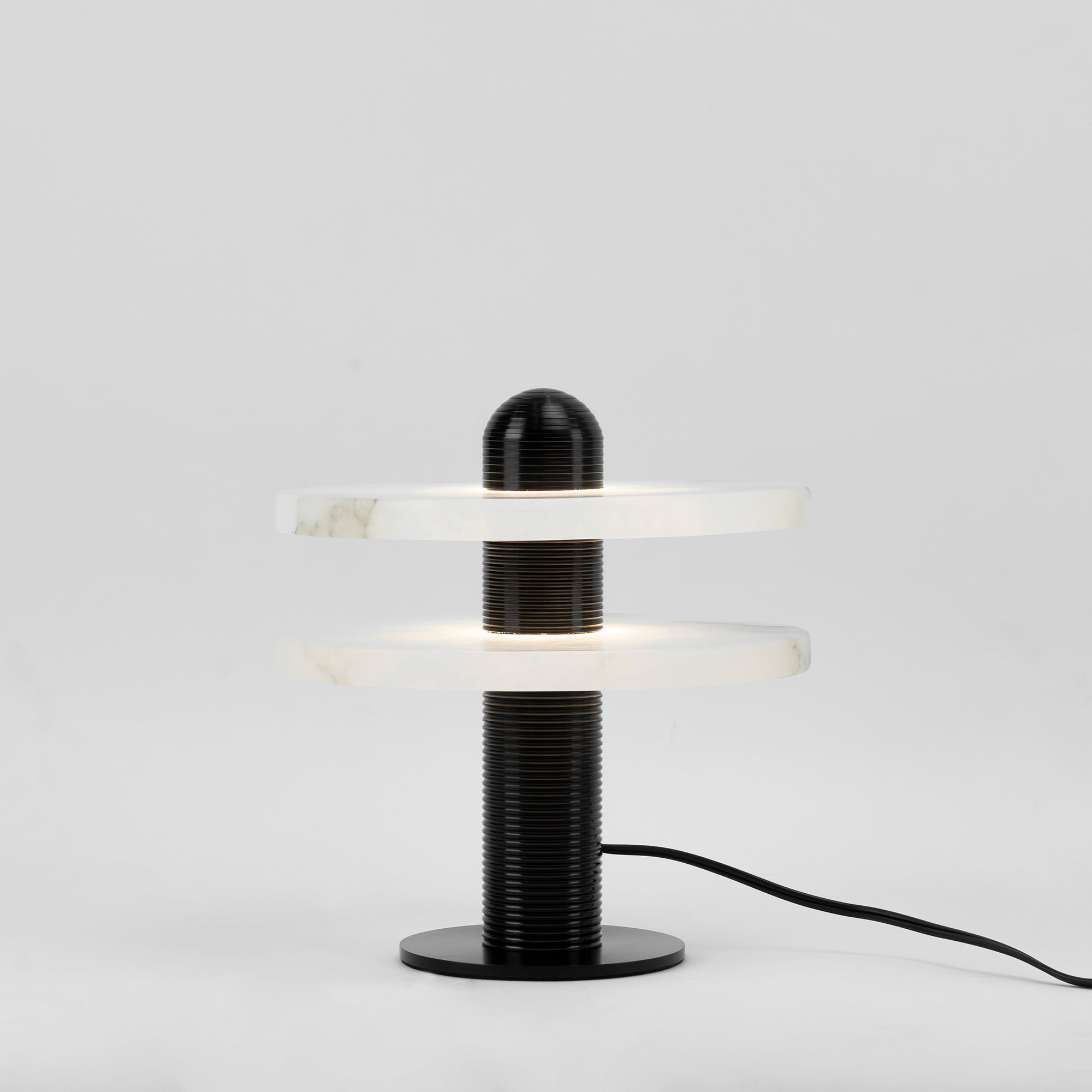 Alabaster Comet Table Lamp - Modern Bedside & Living Room Lighting for Home Decor | Nightstand, Office Desk, Dorm Room