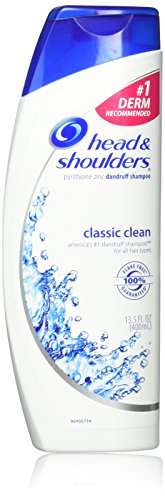 Head & Shoulders Classic Clean Anti-Dandruff Shampoo for Men & Women - 13.5 Oz (Pack of 2) - Fights Flakes & Itchy Scalp - Daily Use for Healthy Hair - Perfect for Home & Travel