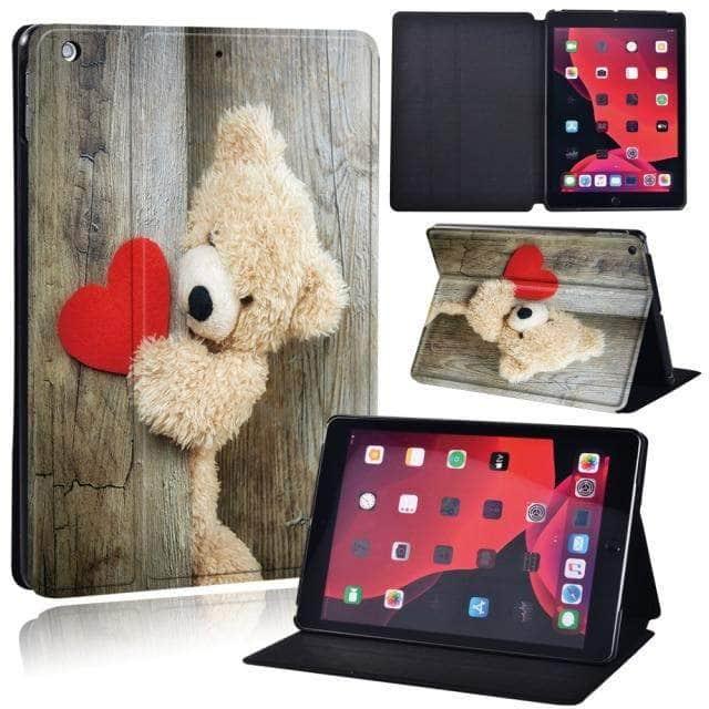 Apple iPad 9th Generation (2021) 10.2-inch Protective Wood Grain Case - Perfect for Home, Office & School Use