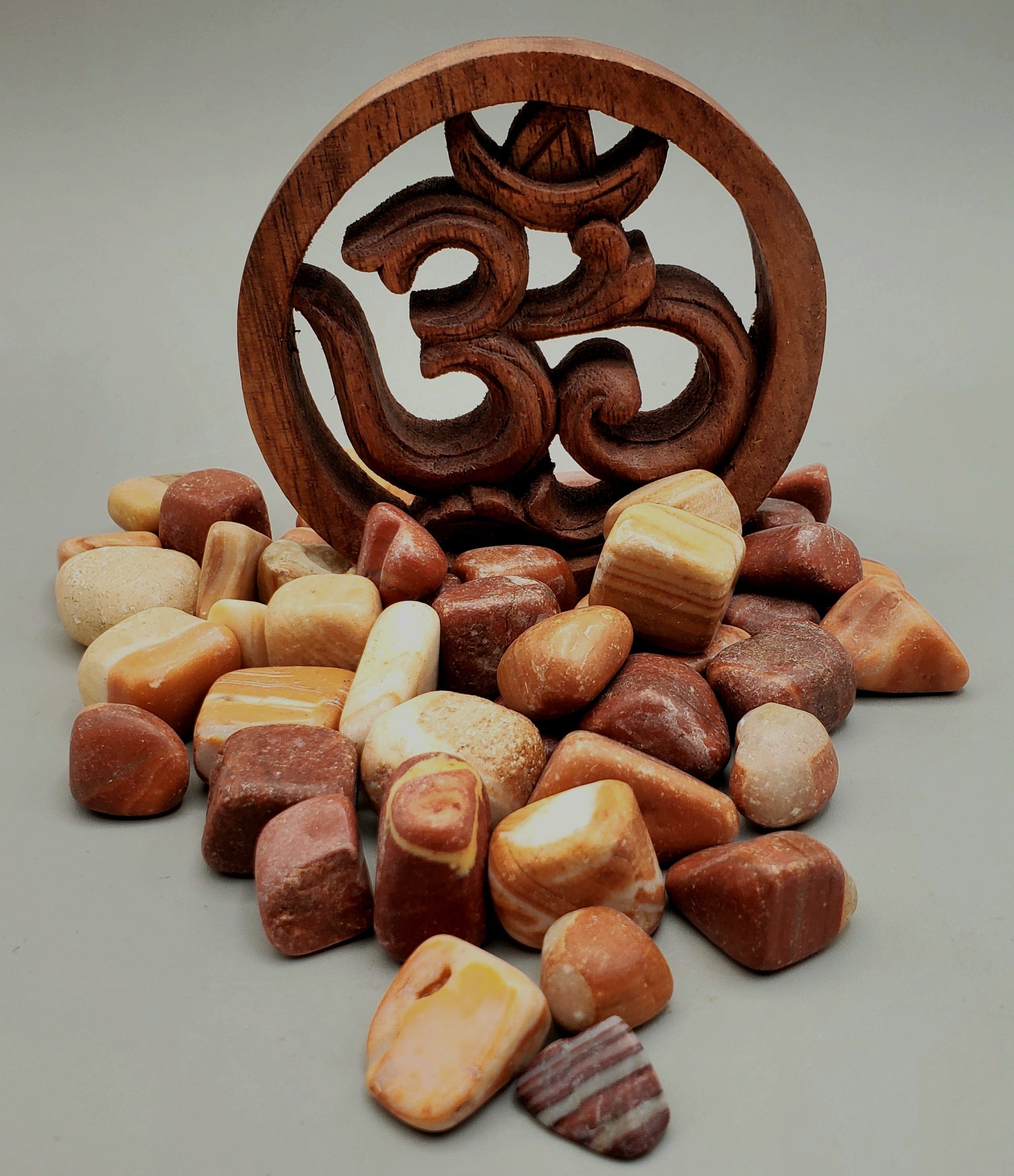 Natural Brown Onyx Tumbled Stones - Healing Crystals for Meditation, Reiki & Home Decor - 1lb Bulk Pack for Spiritual Healing & Chakra Balancing