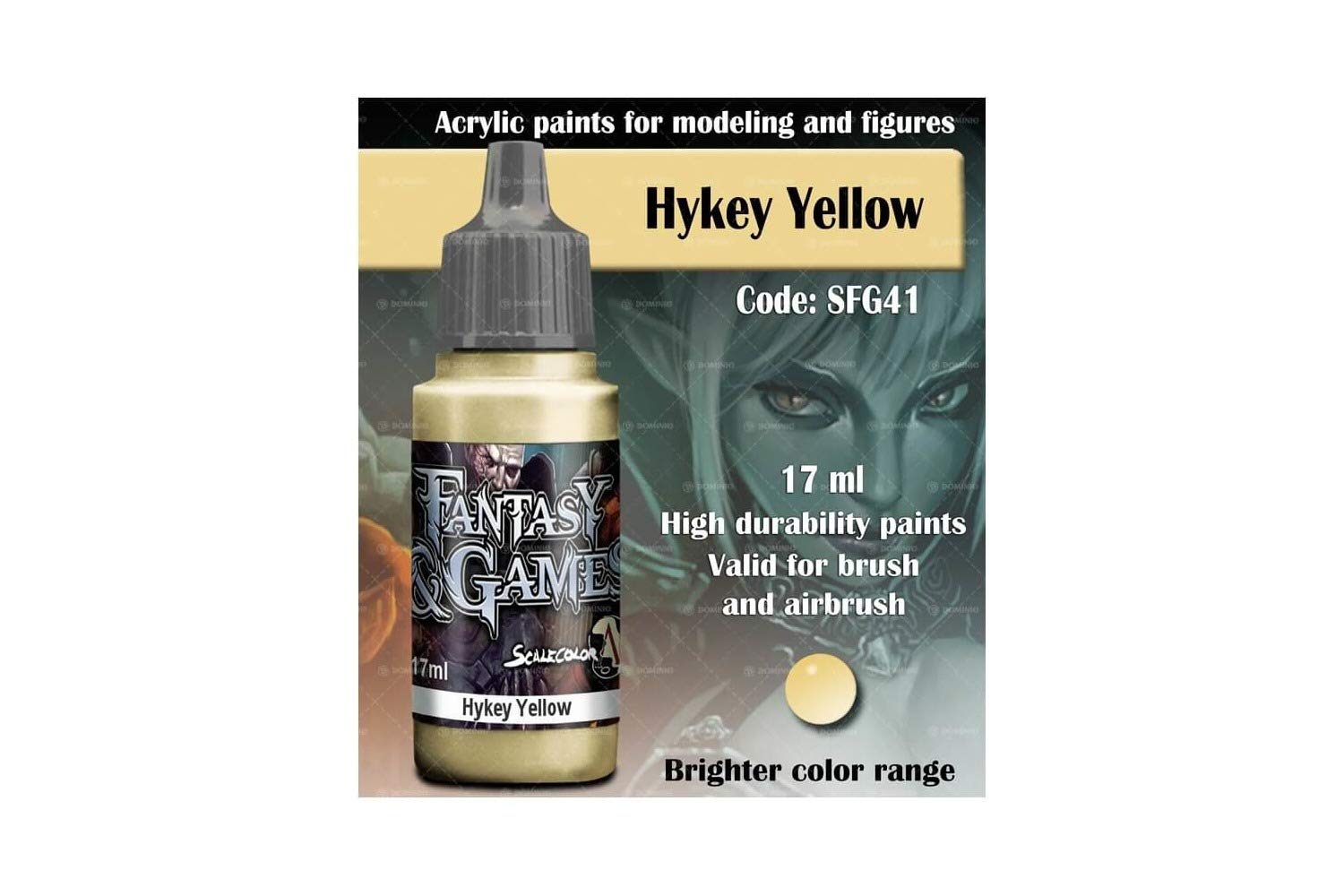 Fantasy and Games Hykey Yellow 17ml - Premium Gaming Keycap Set for Mechanical Keyboards | Perfect for PC Gamers, Typists & Custom Keyboard Enthusiasts