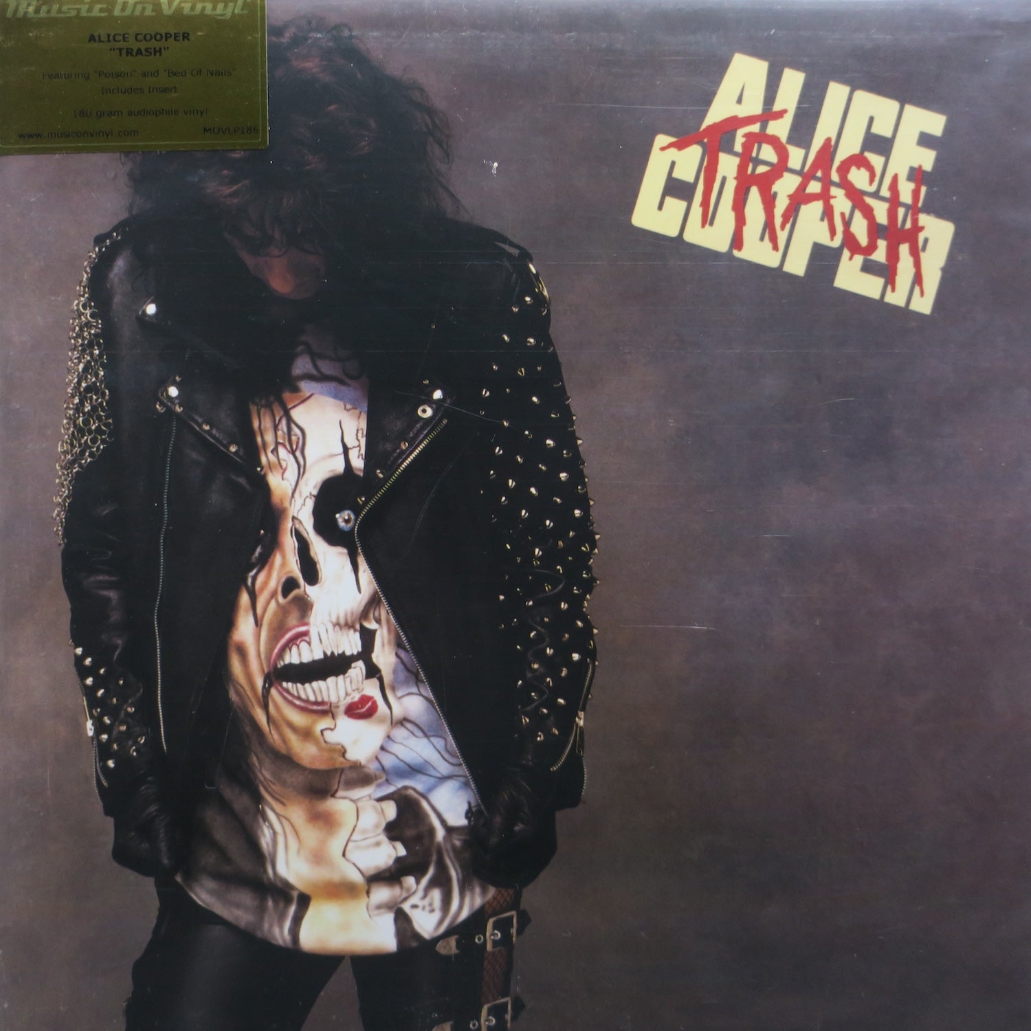 ALICE COOPER 'Trash' 180 Gram Vinyl LP Record - Limited Edition Rock Music Album for Collectors & Audiophiles - Perfect for Home Listening & Music Enthusiasts