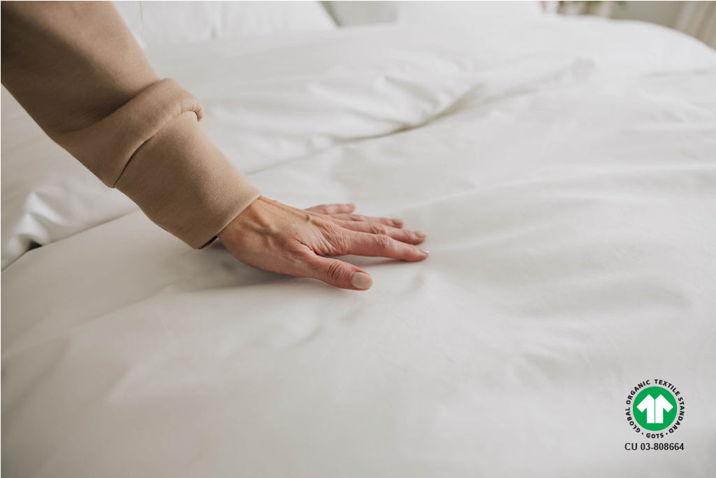 Organic Cotton ZipPure Duvet Cover Set - Breathable, Hypoallergenic Bedding for All Seasons - Perfect for Master Bedroom, Guest Room & Airbnb