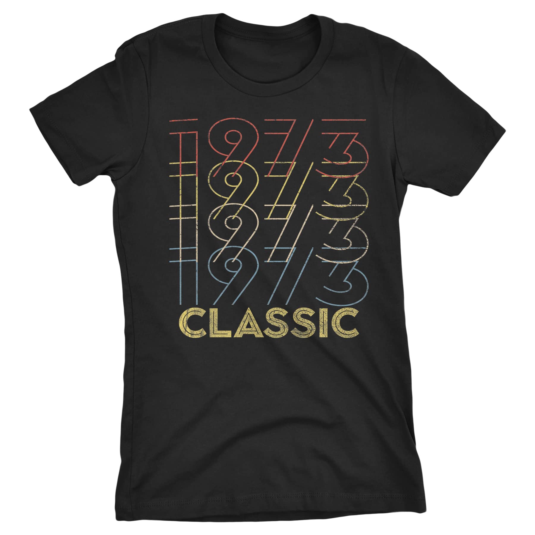 1973 Vintage 49th Birthday Shirt for Women - Classic Retro Style Birthday Gift - Perfect for Parties, Celebrations & Milestone Events
