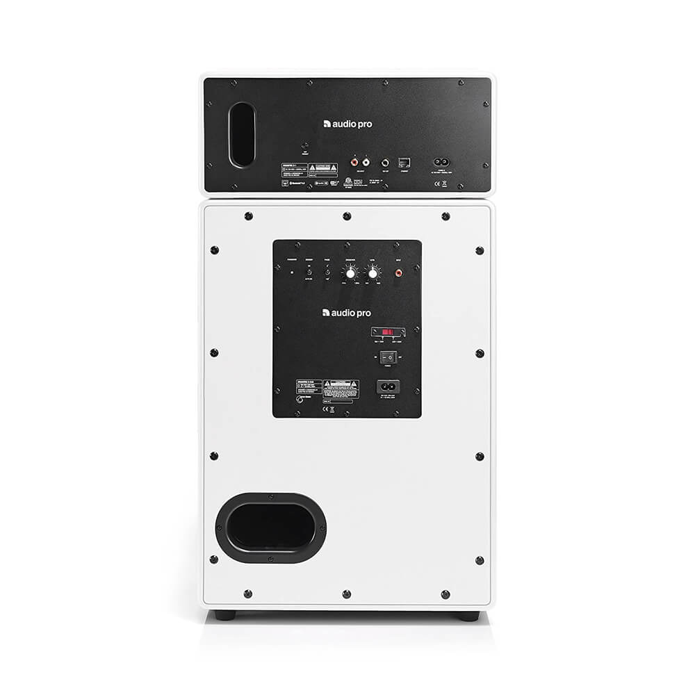 Audio Pro Drumfire Wireless Bluetooth Speaker - Premium Sound, Silk White Finish | Perfect for Home, Outdoor & Party Use