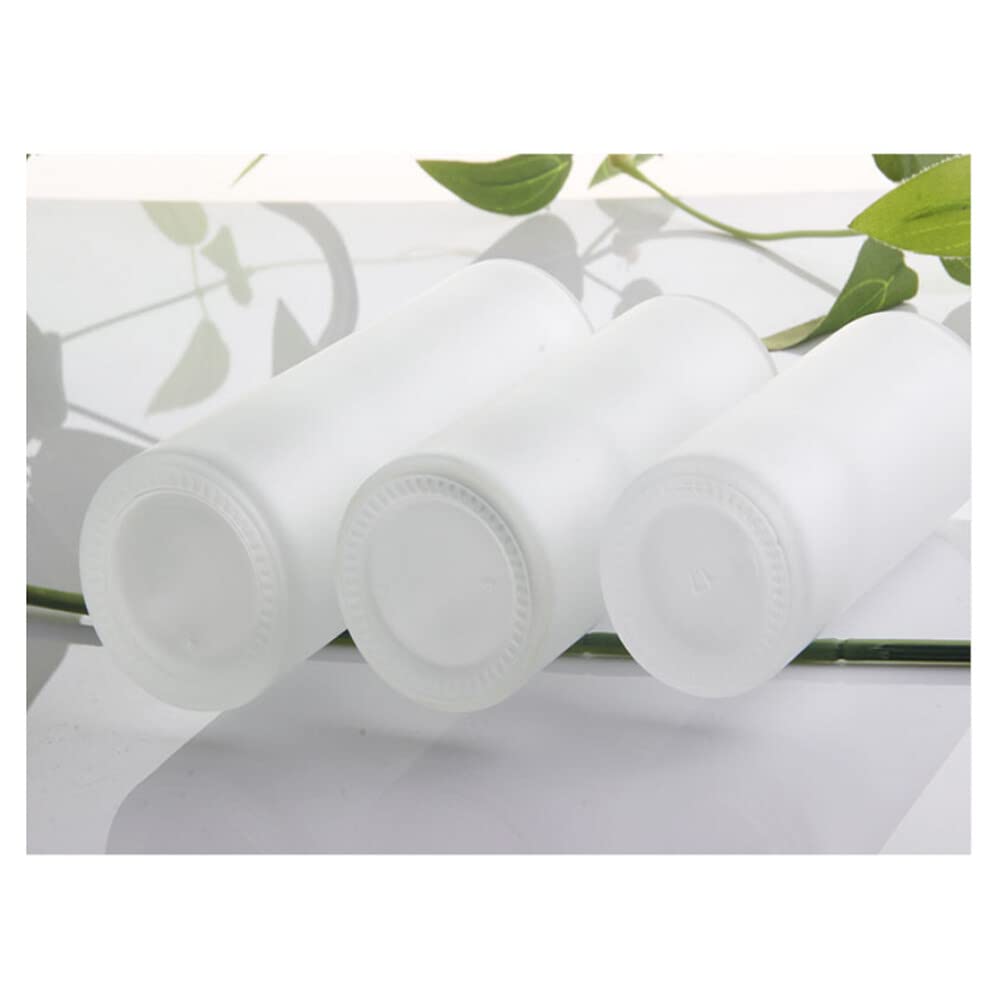 QUUPY 1oz (30ml) Empty Refillable Matte Glass Lotion Bottles with Pump - 3 Pack Travel-Size Toiletry Containers for Creams, Toners & Skincare - Perfect for Purse, Handbag & Gym Bag Organization