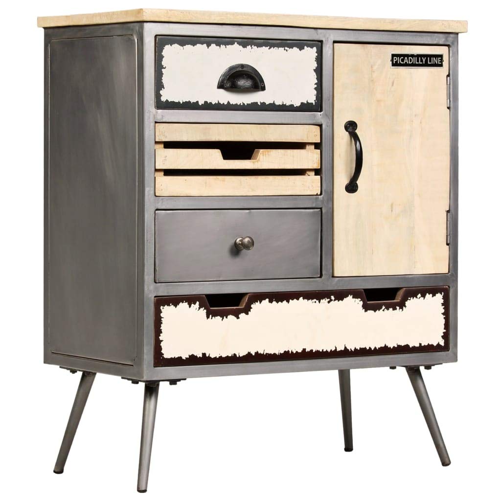 Vintage Kitchen Cabinet Pantry Organizer with 4 Drawers & 1 Cupboard - 25.6