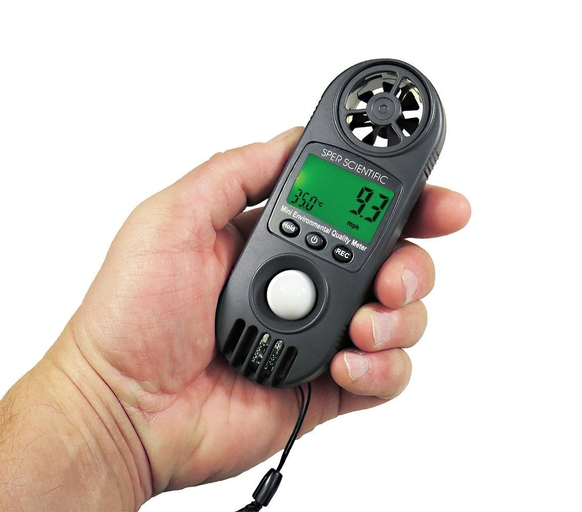 Advanced Mini Environmental Quality Meter - 12-in-1 Air Quality Monitor for Home & Office | Measure PM2.5, CO2, Temperature & Humidity | Portable Indoor Air Pollution Detector