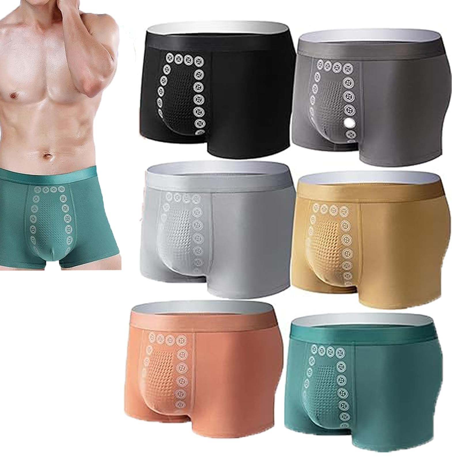 Proplshove Magnetic Underwear for Men - Energizing Massage Underwear with Magnetic Therapy - Comfortable & Supportive for Daily Wear, Workout & Recovery