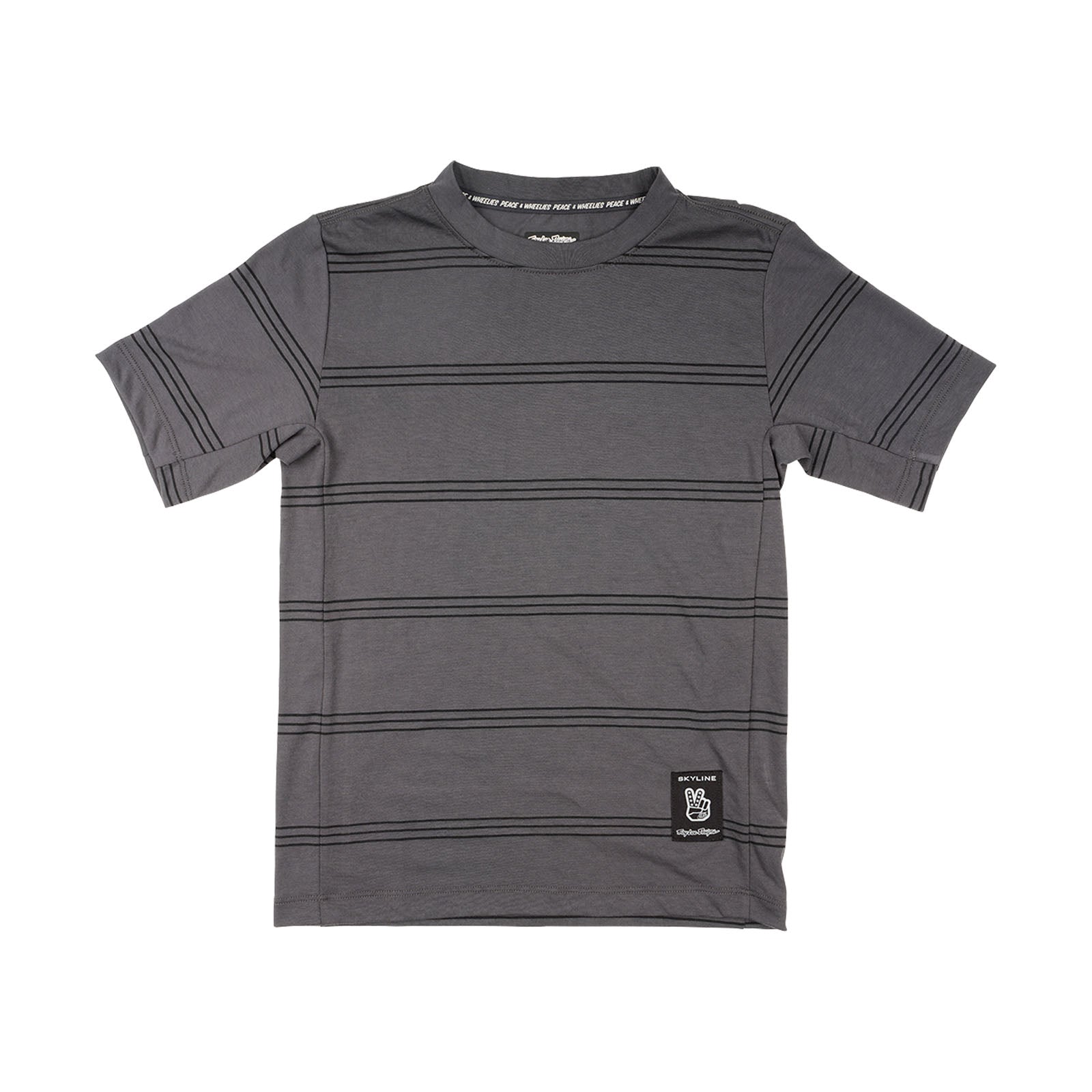 Youth Skyline Ride Short Sleeve Graphic T-Shirt - Washed Out Smoke Color - Casual Streetwear for Teens & Young Adults - Perfect for Skateboarding, Music Festivals & Urban Fashion