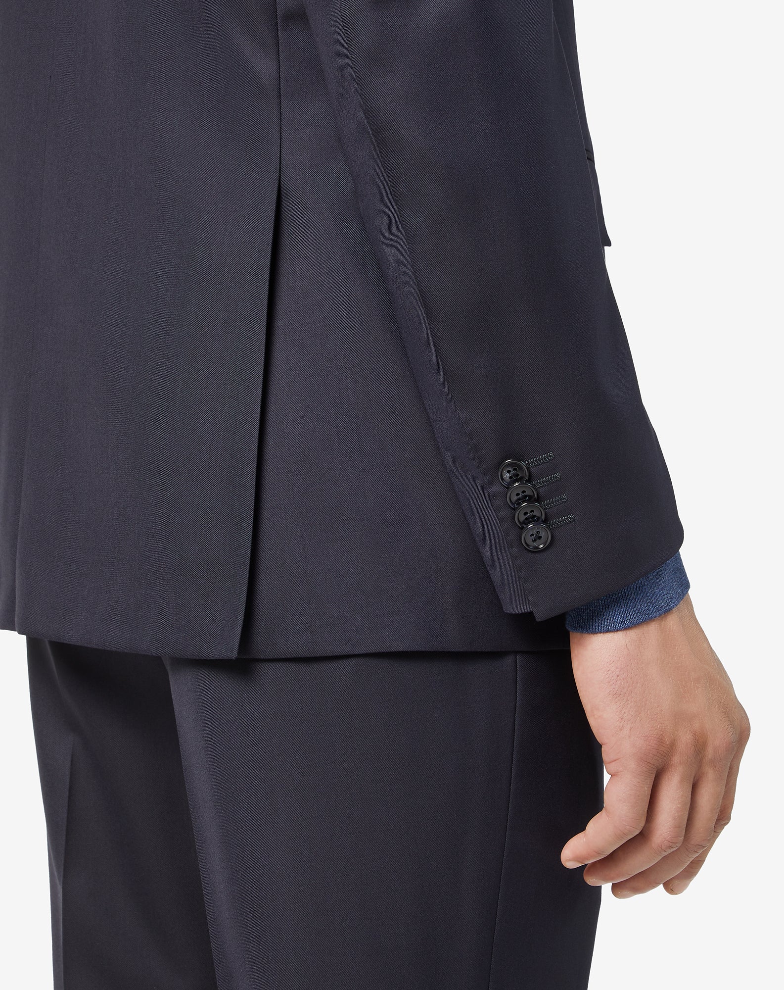Premium CORNELIANI Leader Wool Suit - Navy Blue | Classic Business Attire for Men | Perfect for Office, Weddings & Formal Events