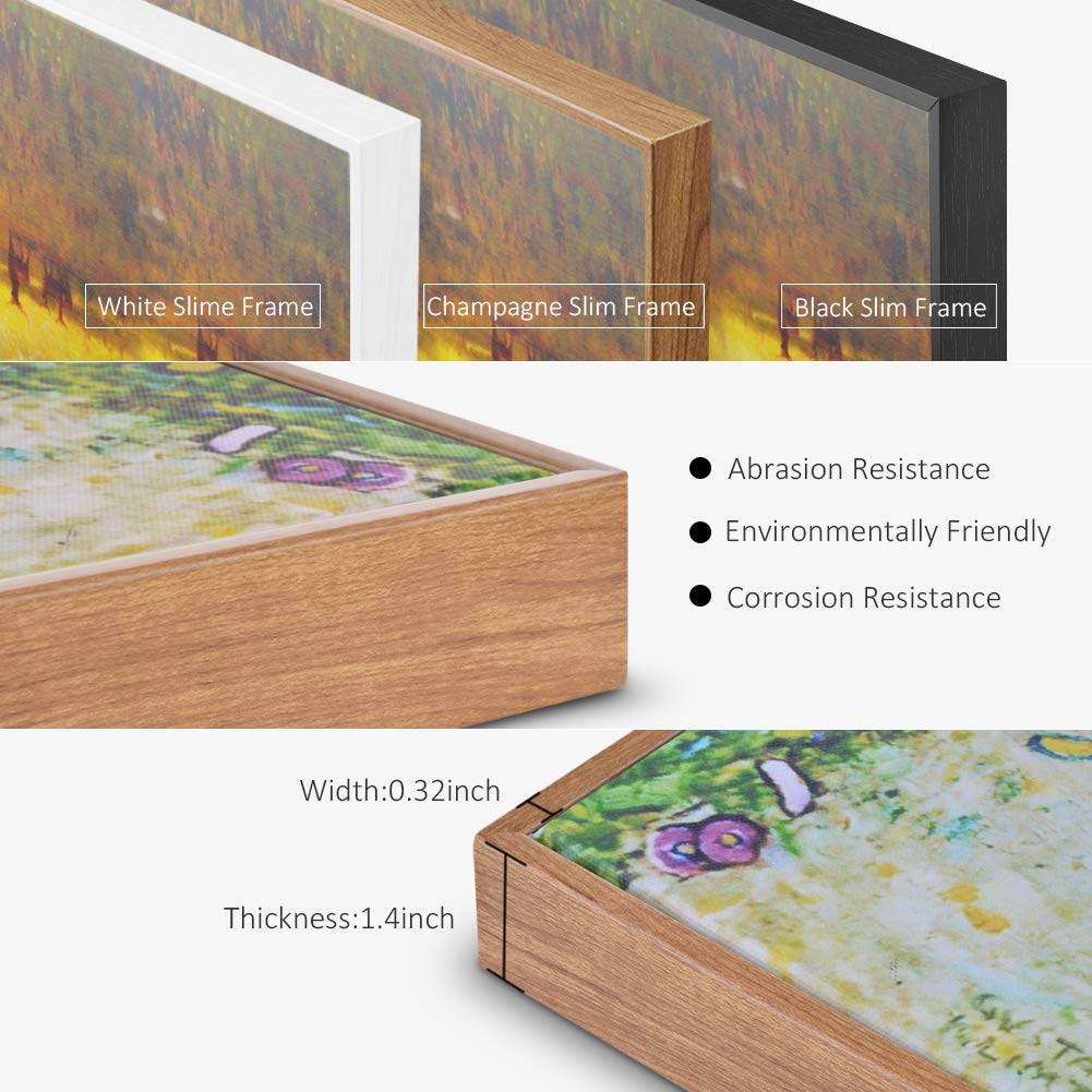 Paul Gauguin Fatata te Miti Framed Canvas Giclee Print Art - 20x24 Inch Wall Decor for Living Room, Bedroom & Office - Tropical Beach Painting with Wood Slim Frame - Perfect for Coastal & Boho Home Decor