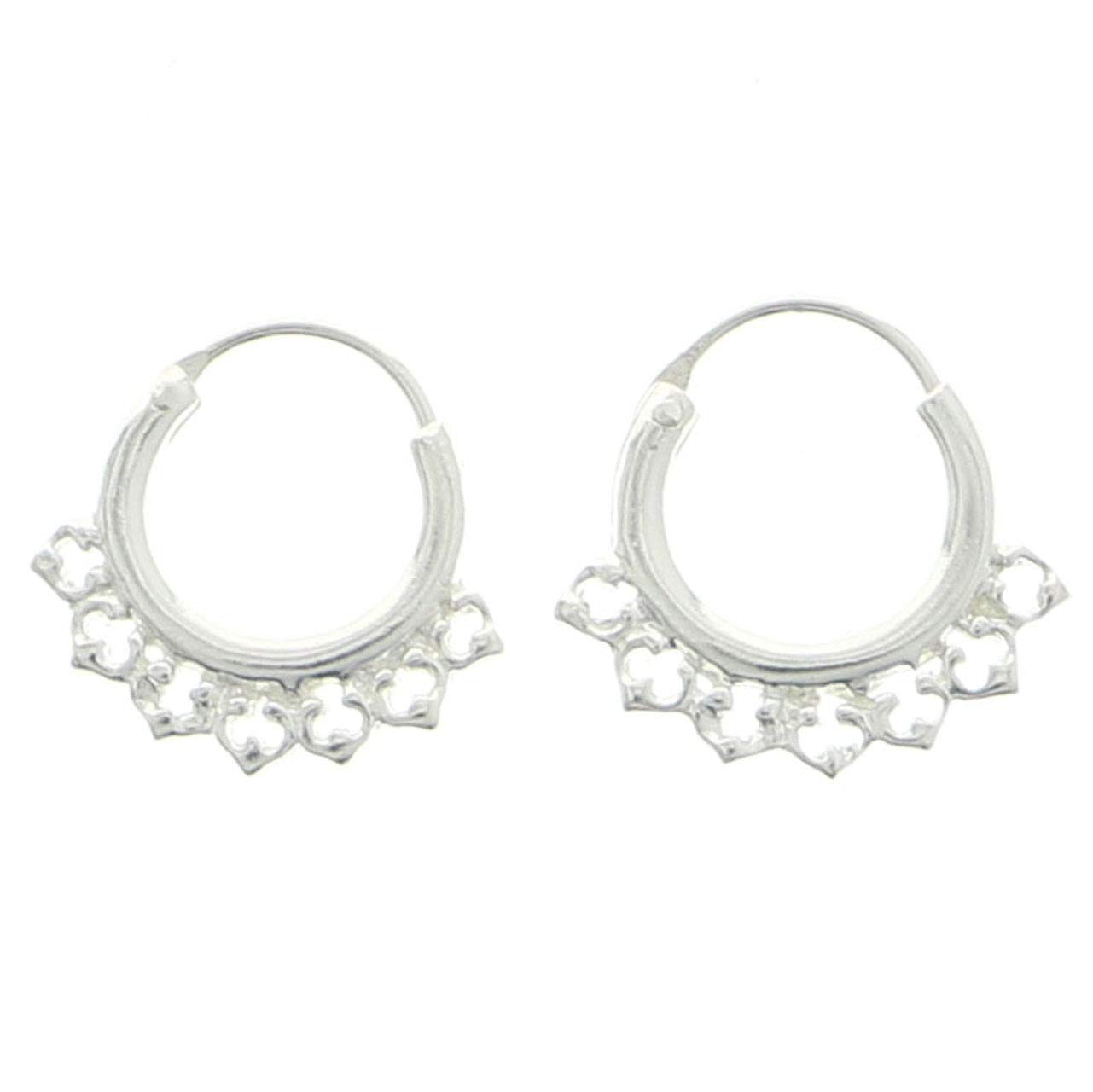 Mi Amore 925 Sterling Silver Hoop Earrings for Women - Classic Dainty Silver Hoops for Everyday Wear, Gift Giving & Special Occasions