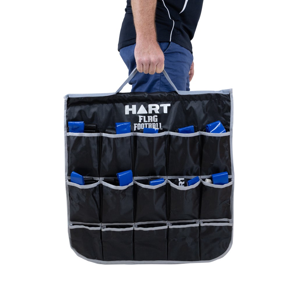 HART Flag Football Belt Carrier - Adjustable Waist Pack for Football Flags - Perfect for Youth & Adult Flag Football Games, Practice, and Tournaments