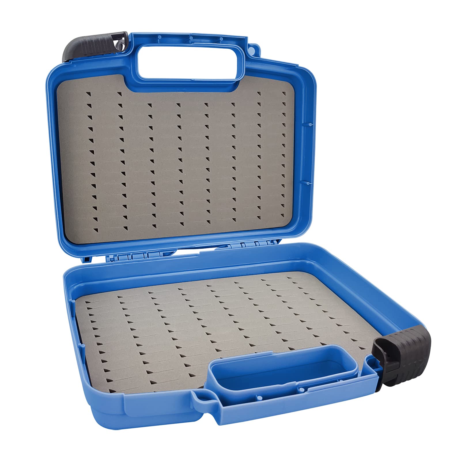 Streamer Fly Box Click Lock - Large Waterproof Fishing Tackle Storage with Foam Trays for Fly Fishing Gear | Perfect for Boat, Kayak & Shore Fishing Trips (Medium Size)