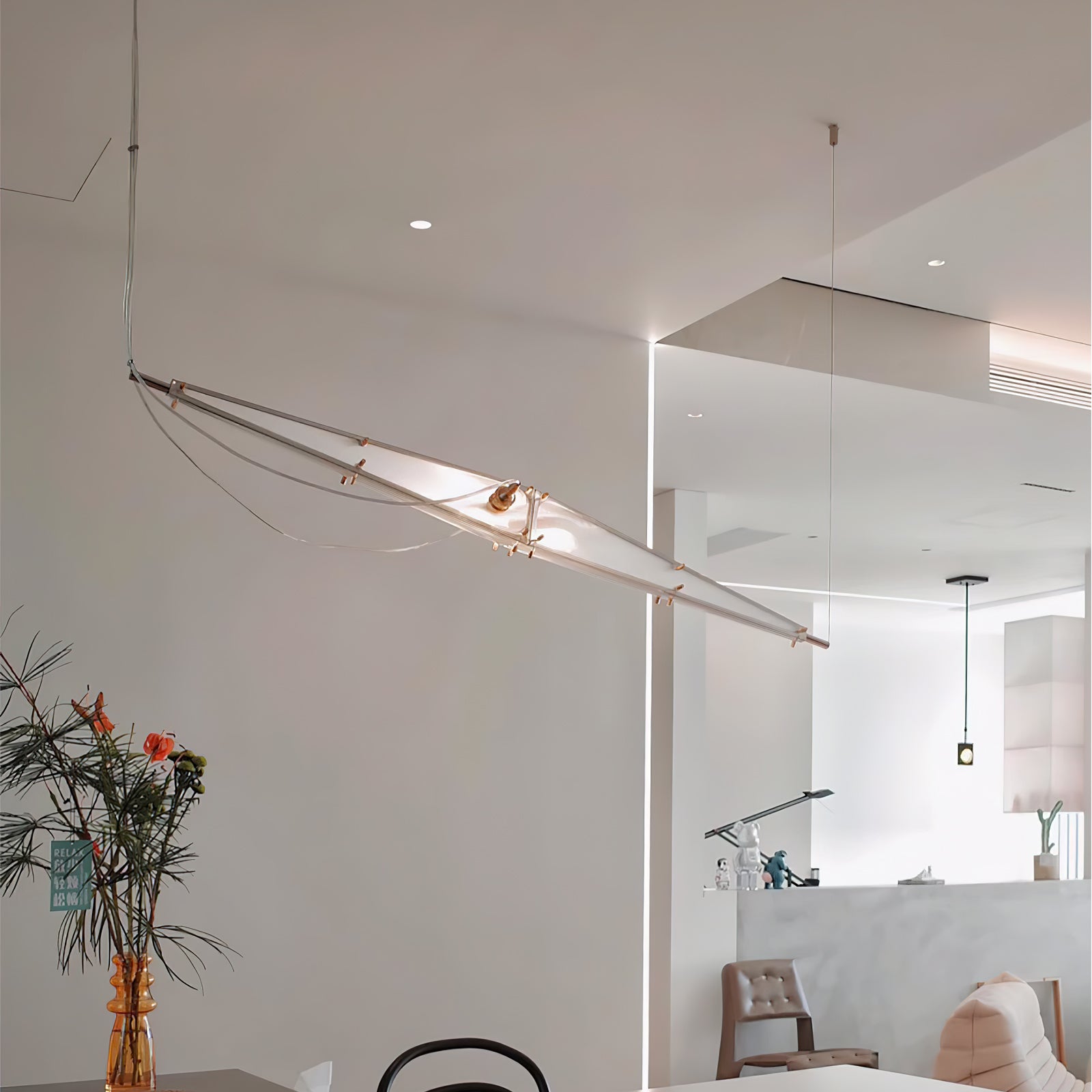 Fragment Pendant Lamp - Modern Glass Ceiling Light Fixture for Dining Room, Kitchen, Living Room & Bedroom Decor