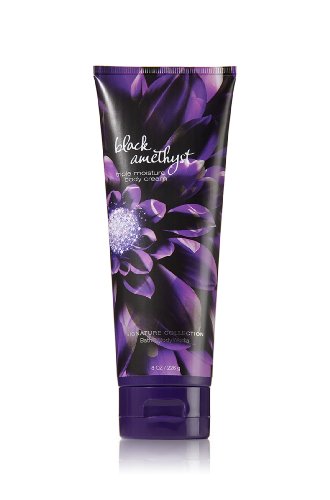 Bath and Body Works Black Amethyst Body Cream 8 oz - Moisturizing Lotion for Dry Skin | Signature Collection with New Bottle Design | Perfect for Daily Hydration & Gift Giving