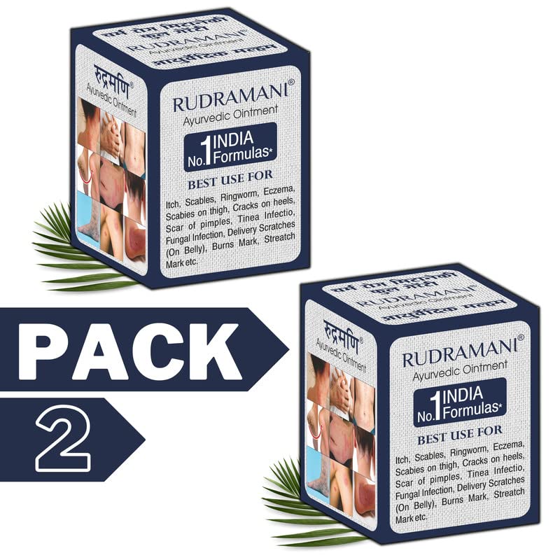 RUDRAMANI Ayurvedic Foot Cream for Dry Cracked Heels - Natural Heel Repair with Moisturizing Benefits - 25g (Pack of 2) - Perfect for Dry Skin Care & Cracked Heel Treatment at Home