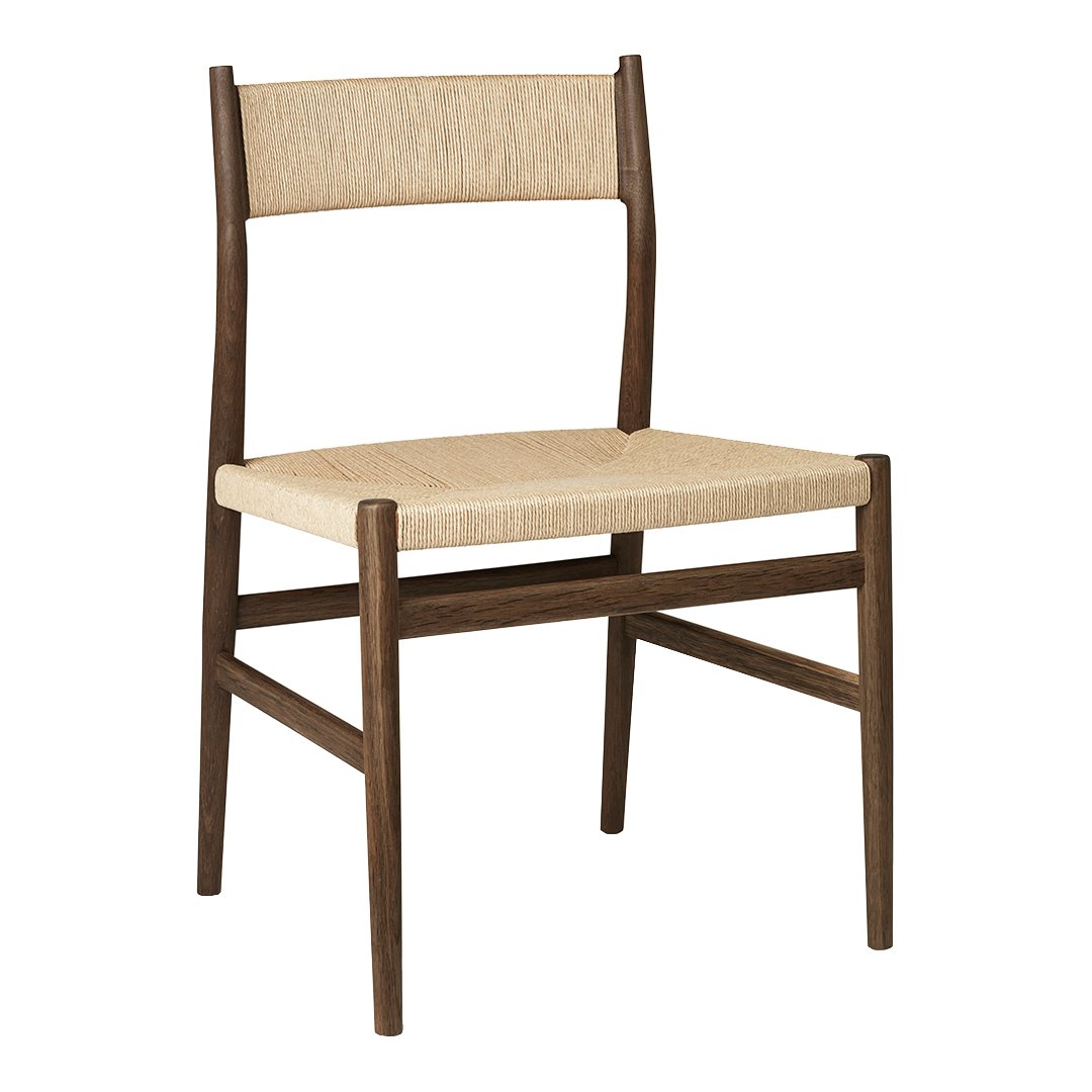 Arv Dining Chair with Paper Cord Seat - Modern & Durable Scandinavian Style Dining Chair for Kitchen, Dining Room, or Breakfast Nook