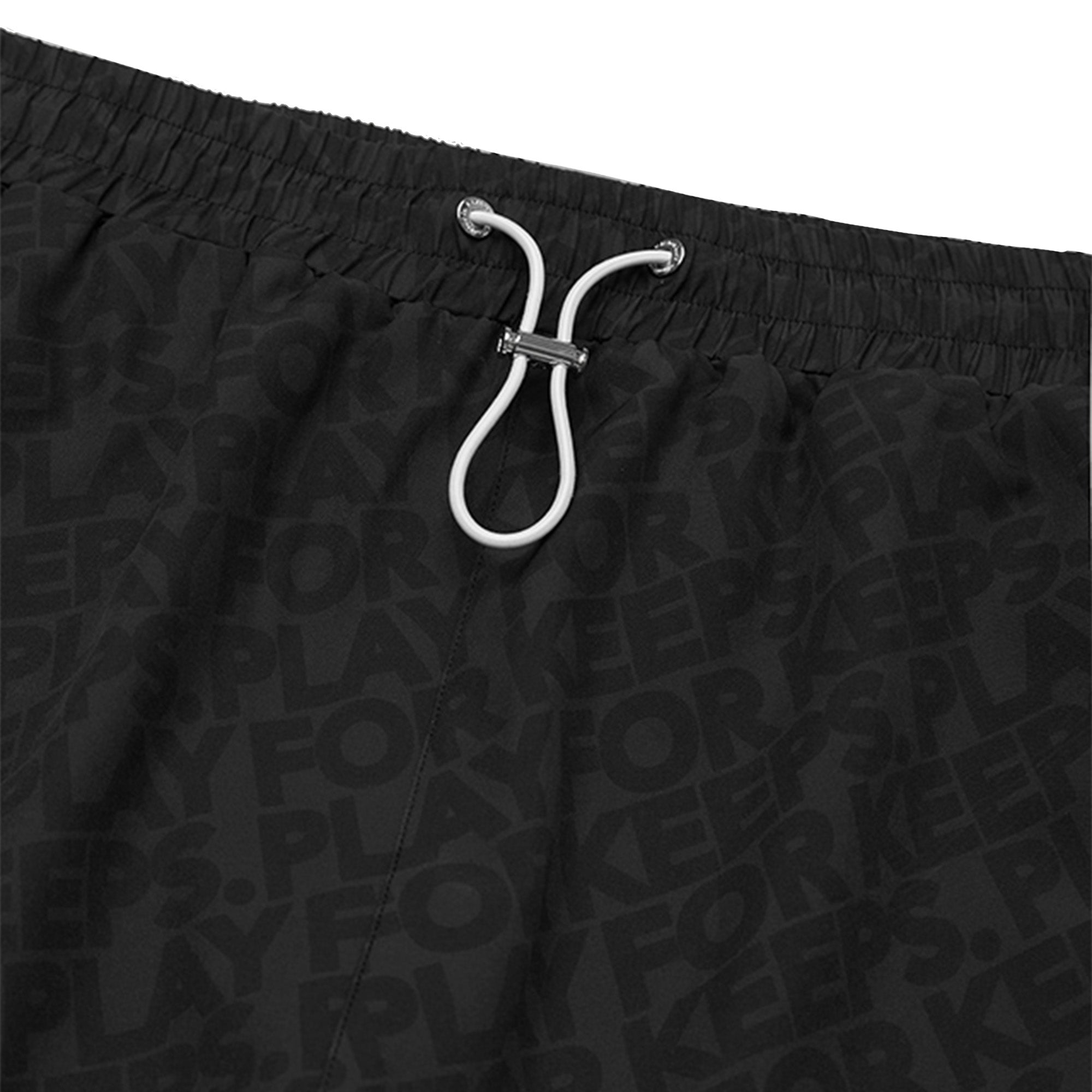 Geedup Handstyle Play For Keeps Monogram Swim Shorts for Men - Black & Pink Design (2024) | Beach, Pool & Summer Vacation Swimwear