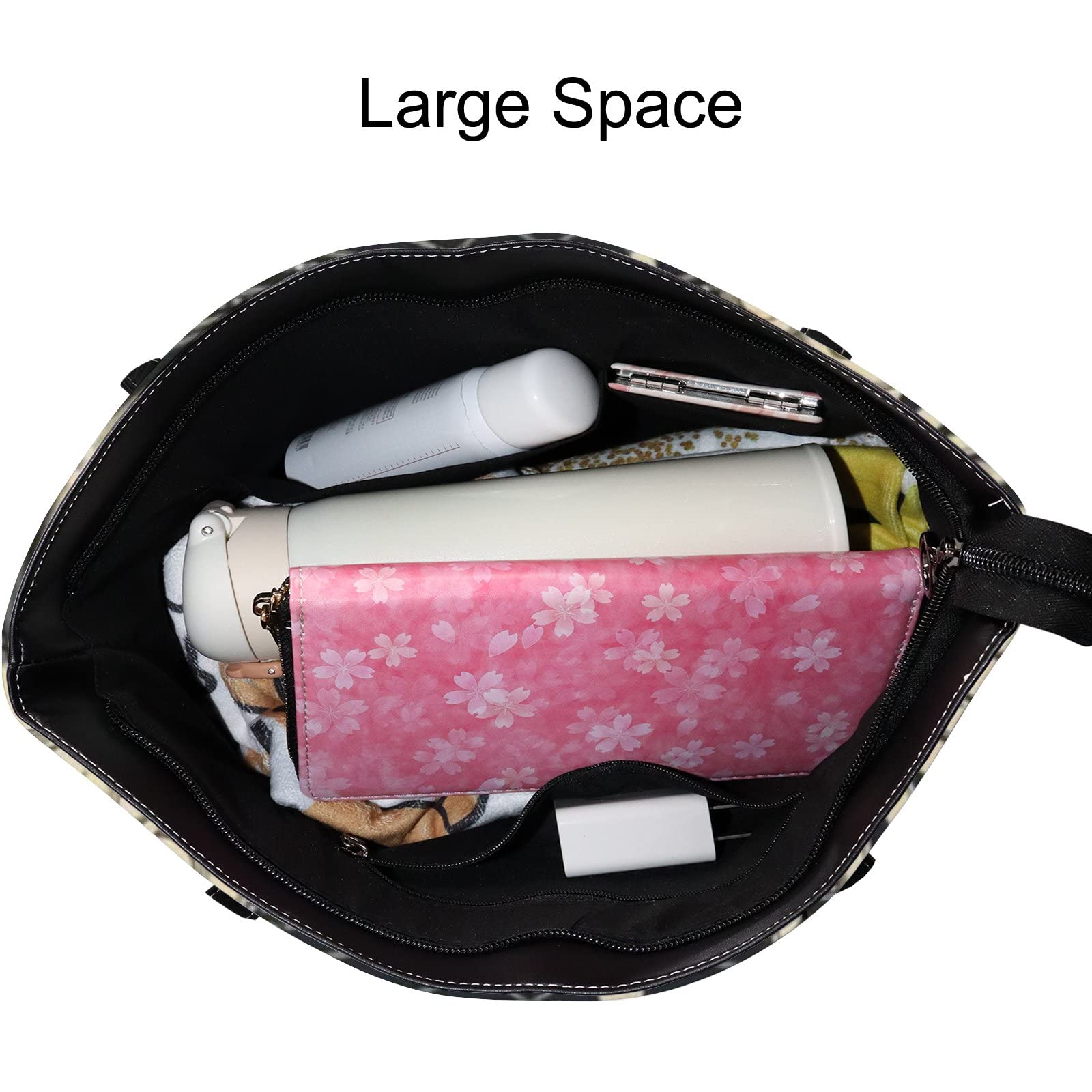 Premium Leather Tote Bag for Women - Stylish Crossbody Handbag with Zipper | Work, Travel & Everyday Use | Coach-Inspired Designer Tote