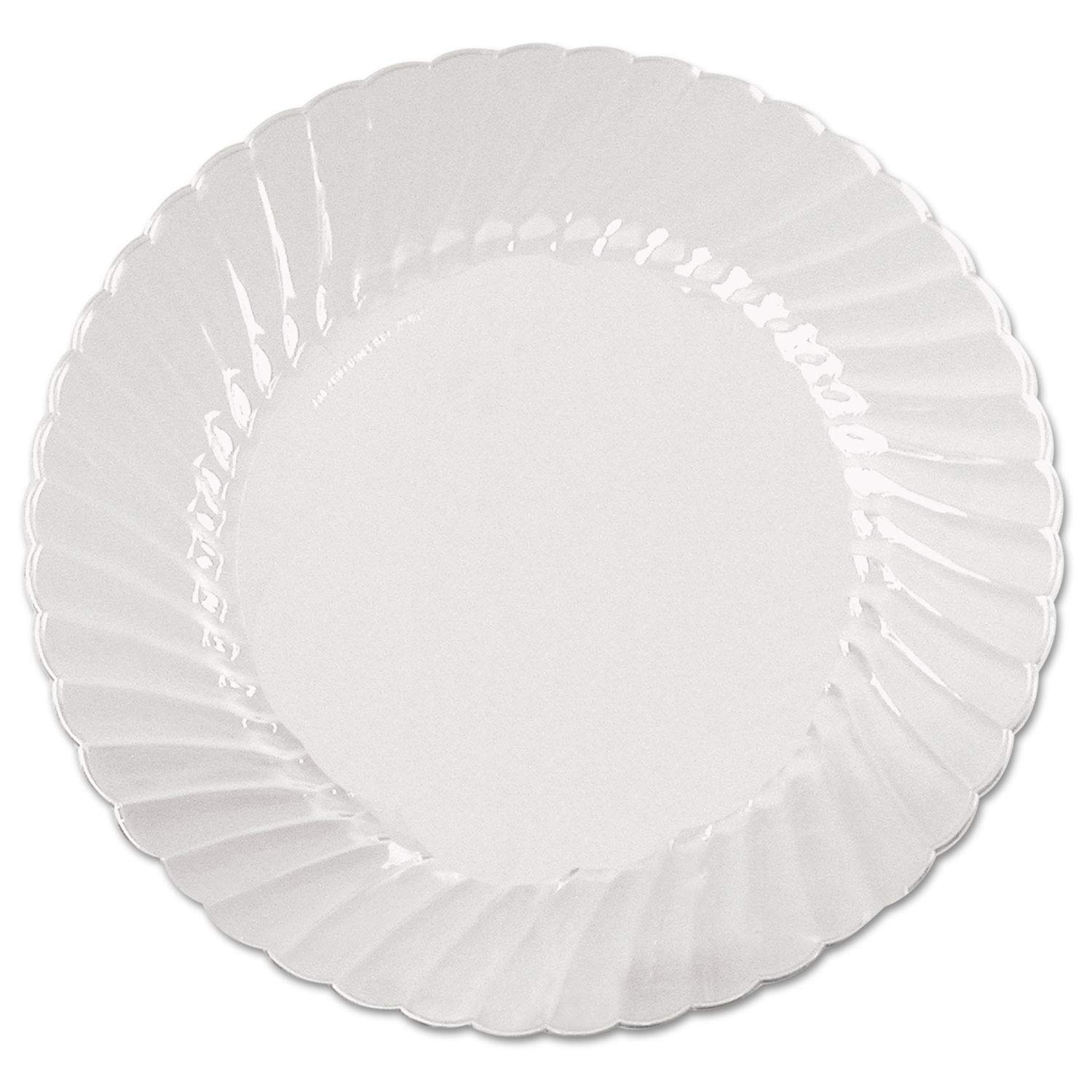 WNA CW6180 Classicware Clear Plastic Plates - 6 Inch, 18 Plates per Bag, 10 Bags per Carton - Perfect for Parties, Picnics & Catering Events