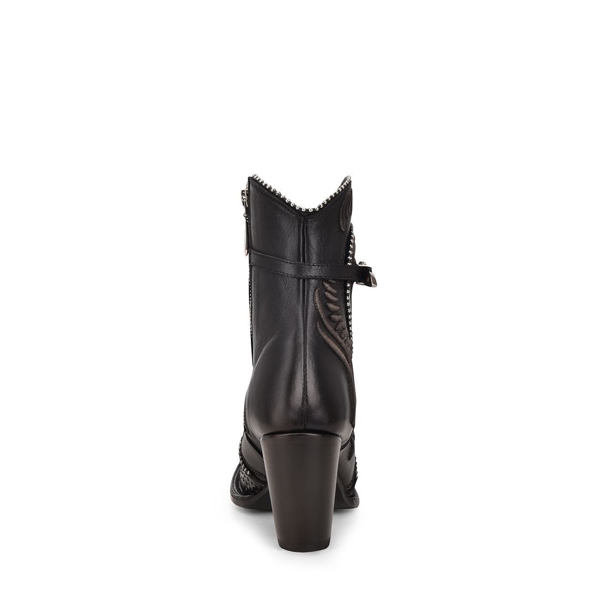 Women's Cuadra Black Cowgirl Python Skin Ankle Boots - Stylish Western Fashion for Parties, Rodeos & Everyday Wear