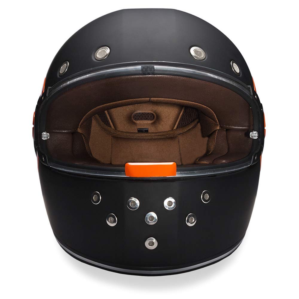 Vintage Daytona DOT Motorcycle Helmet - Retro Full Face for Cruisers & Scooters - Riding Safety Gear