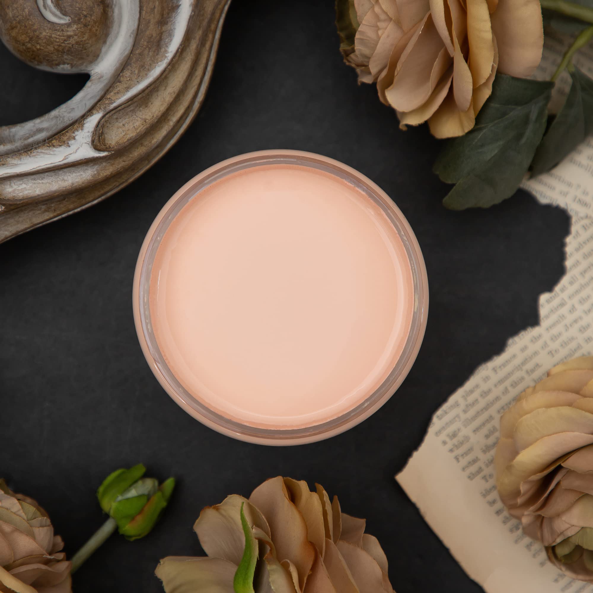 Dixie Belle Chalk Finish Furniture Paint - Apricot (32oz) | Matte Pastel Orange Mineral Paint for DIY Furniture & Home Decor | Perfect for Upcycling Tables, Chairs, Cabinets & More