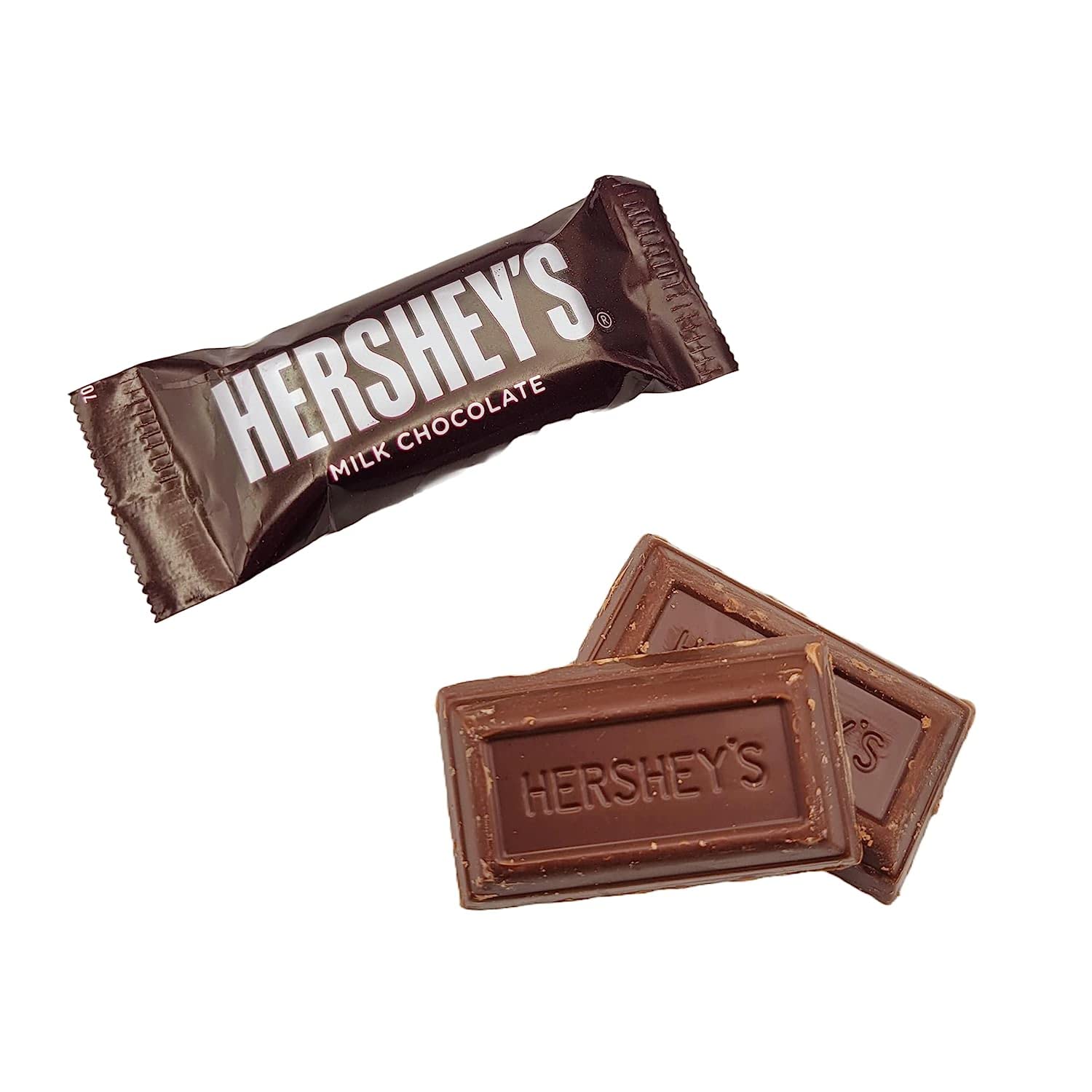 Hershey's Milk Chocolate Miniature Candy Bars - Kosher, Gluten-Free, Individually Wrapped Bulk Pack (4lb) - Perfect for Halloween, Party Favors & Office Snacks