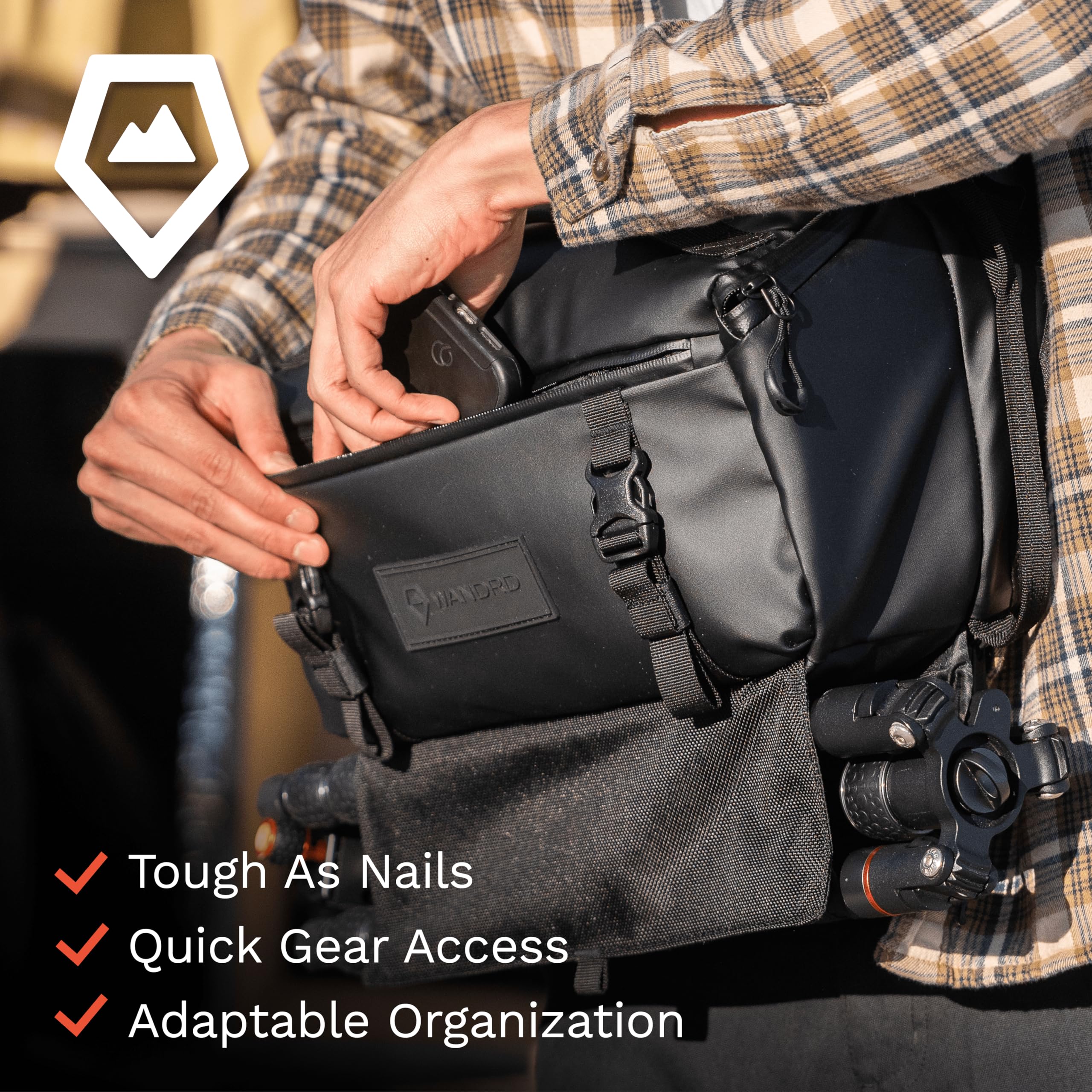 WANDRD ROGUE 9L Sling Camera Bag - Waterproof Crossbody Shoulder Bag for DSLR Mirrorless Cameras & Accessories - Perfect for Travel, Hiking & Street Photography (Black)
