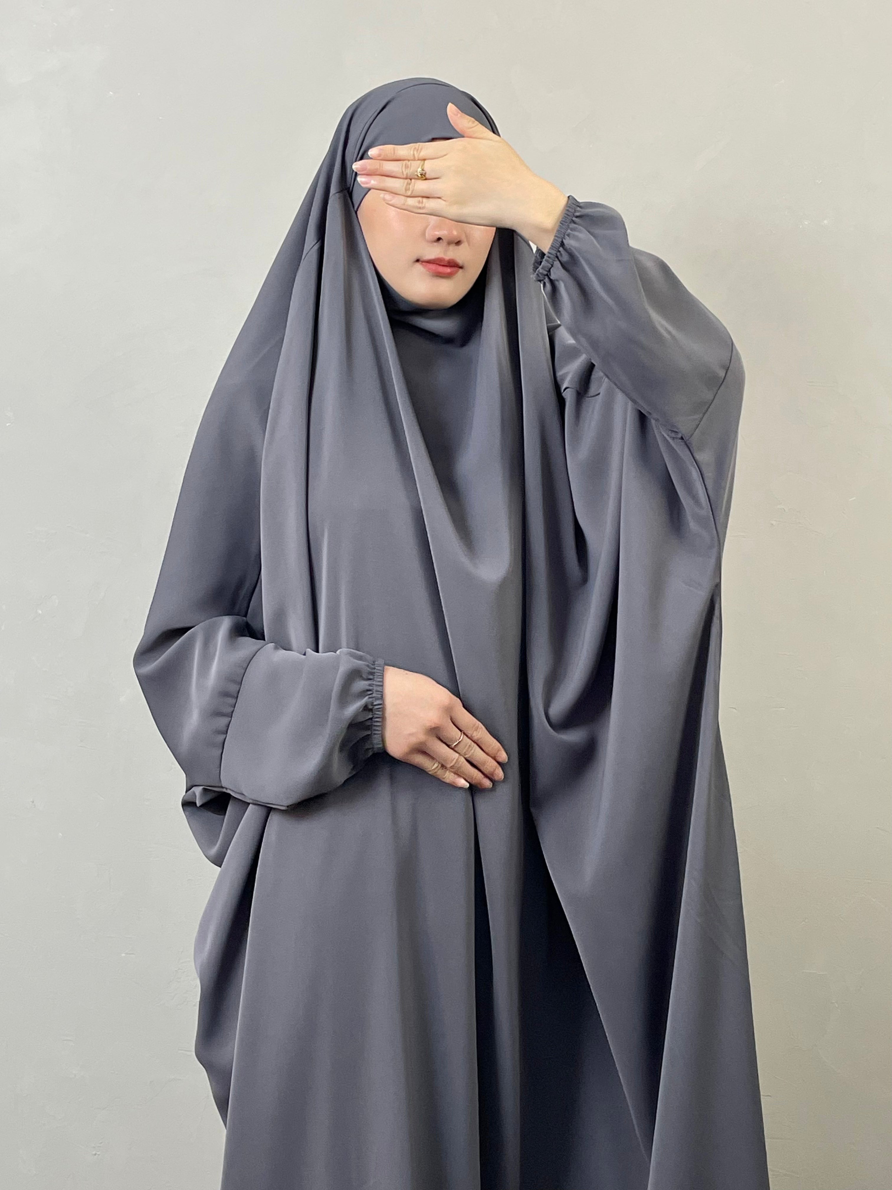WG09 One Piece Jilbab - Muslim Long Women Dress, Nida Jilbab - Modest Islamic Prayer Dress for Women, Perfect for Daily Wear & Special Occasions