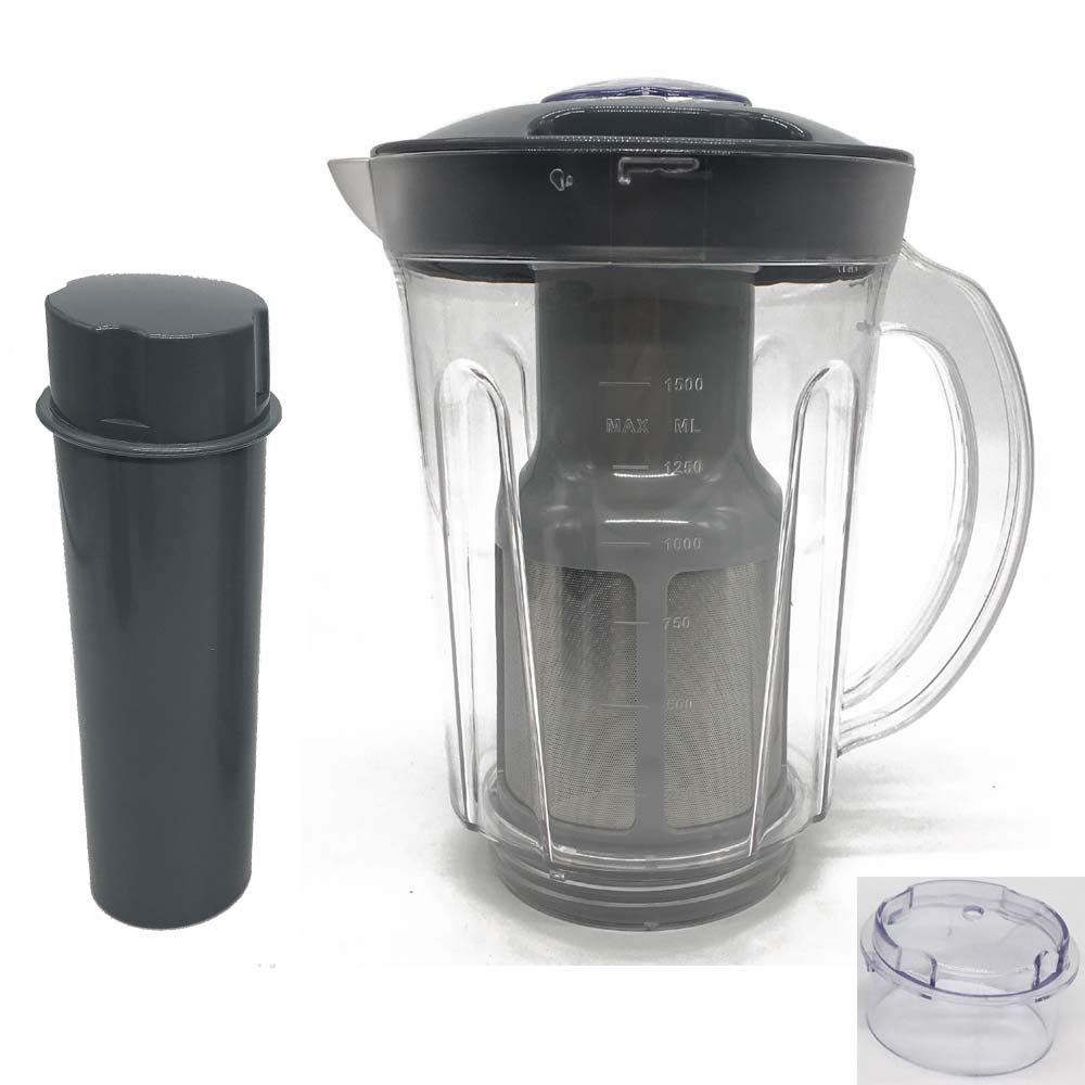 Joystar 48oz Large Cup Replacement Parts - Soy Milk Pitcher Attachment & Juicer Attachment - Compatible with NutriBullet Original 600 Series & Pro 900 Series (1 Pitcher) - Perfect for Smoothies, Juicing & Blending at Home