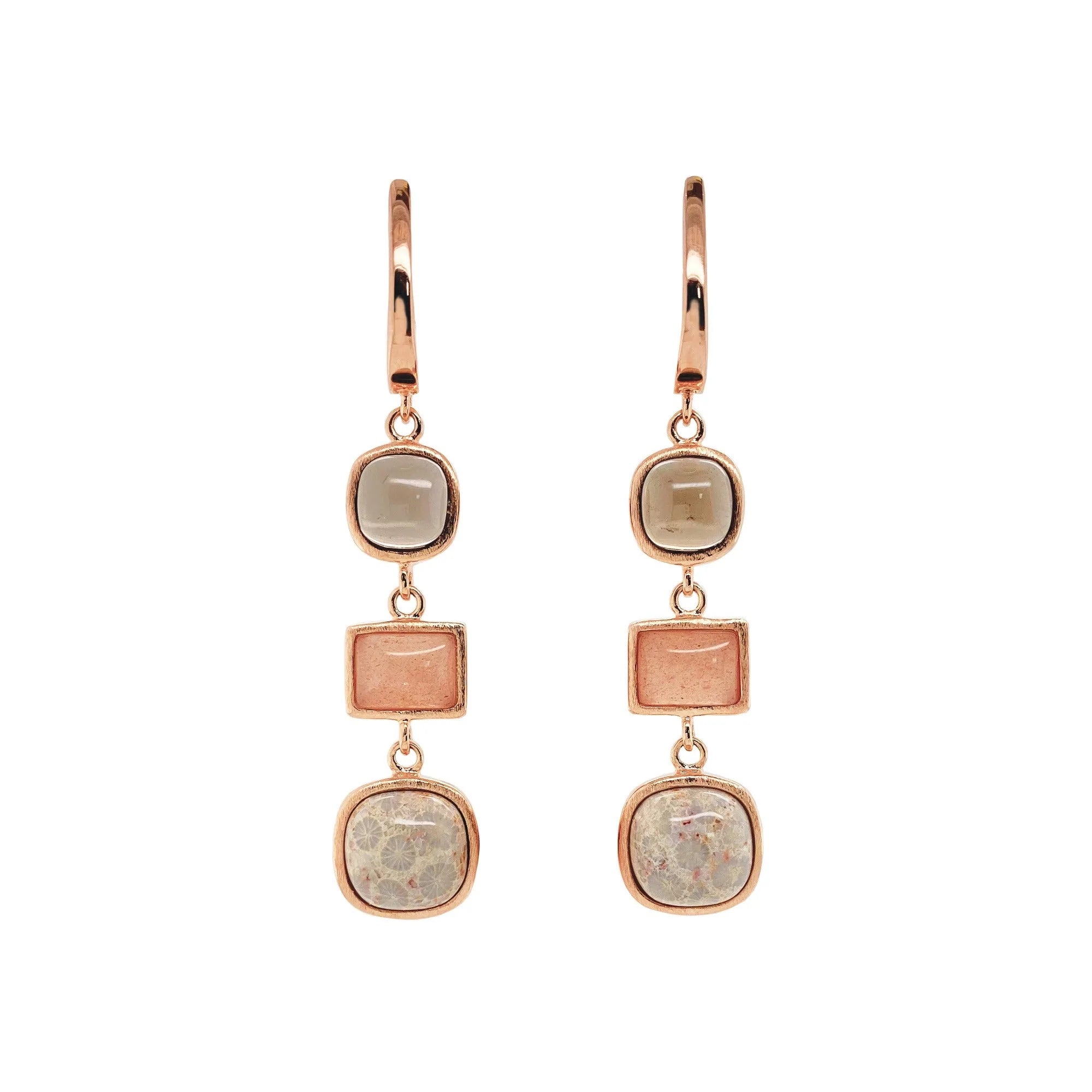 Gemstone Drop Earrings Moscato - Elegant Dangling Jewelry for Women | Perfect for Weddings, Parties & Special Occasions