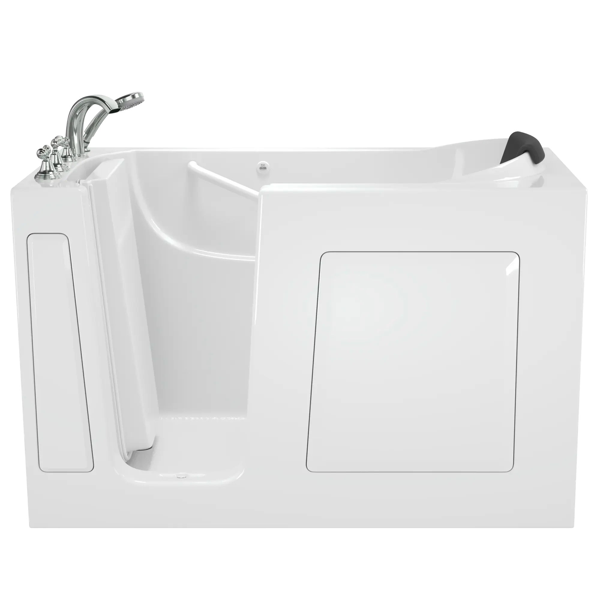 Premium 30 x 60 Inch Gelcoat Walk-In Bathtub with Soaker System - Left Hand Drain & Faucet - Ideal for Elderly & Mobility Assistance, Spa-Like Relaxation at Home
