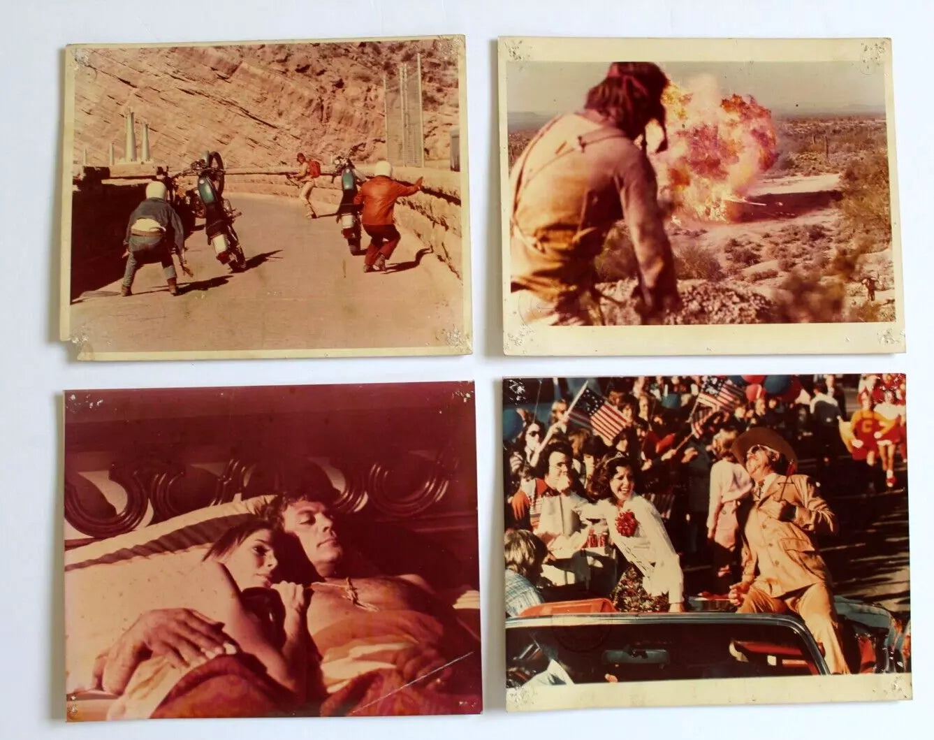 Set of 16 Vintage Sean Connery Ransom Movie Stills Photos - 1970s Original Film Memorabilia for Collectors & Home Theater Decor