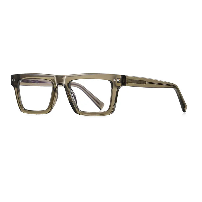 CCspace Unisex Full Rim Square TR90 Titanium Eyeglasses Frame 57176 - Lightweight & Durable Glasses for Work, Reading & Everyday Wear