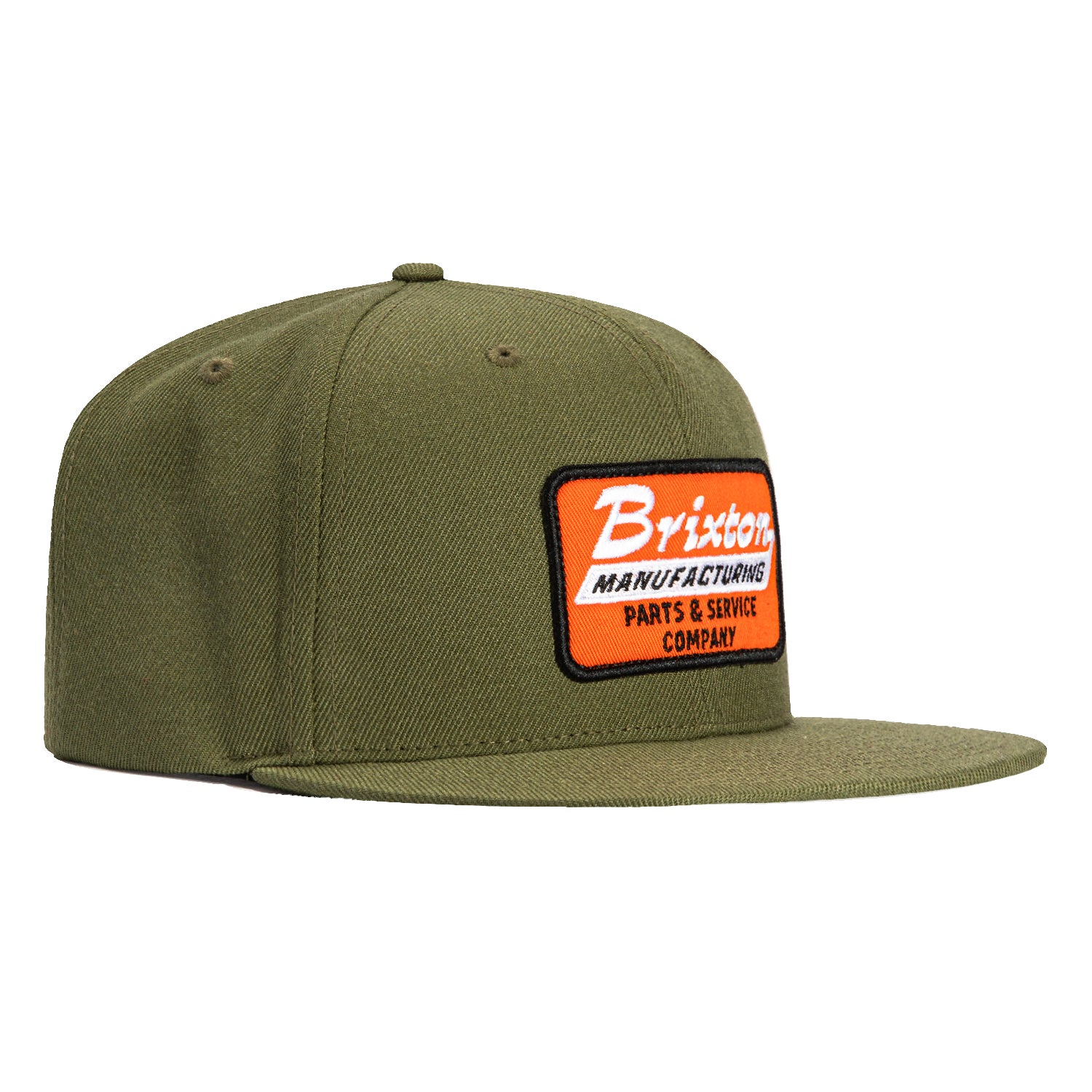 Brixton Township Snapback Hat for Men & Women - Adjustable Olive Green Baseball Cap for Casual & Outdoor Use