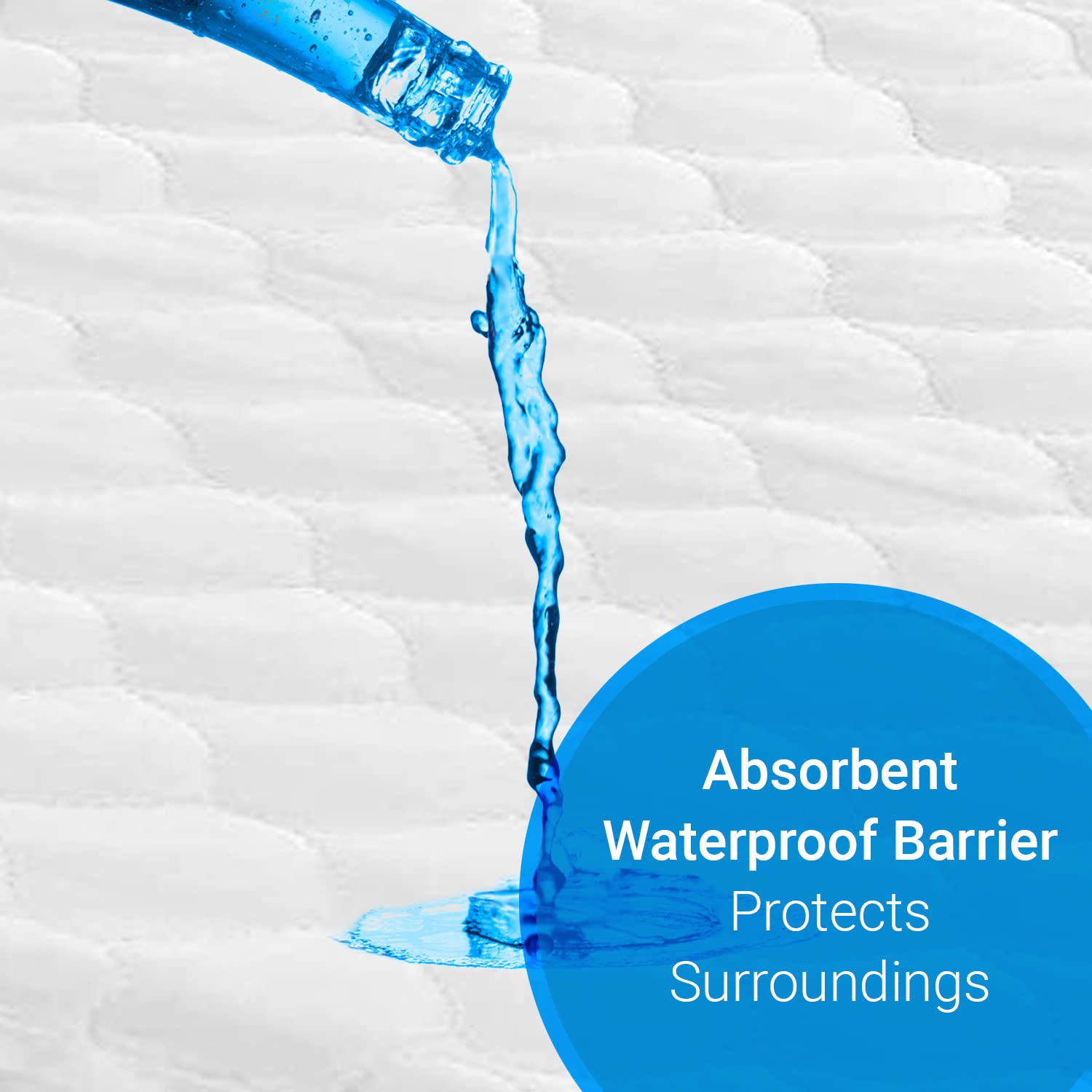 BrightCare Waterproof Bed Pad for Kids - Twin Size Washable Reusable Underpad with Tuck-in Sides - Gentle Bedwetting Protection for Potty Training - Perfect for Daycare, Sleepovers & Travel