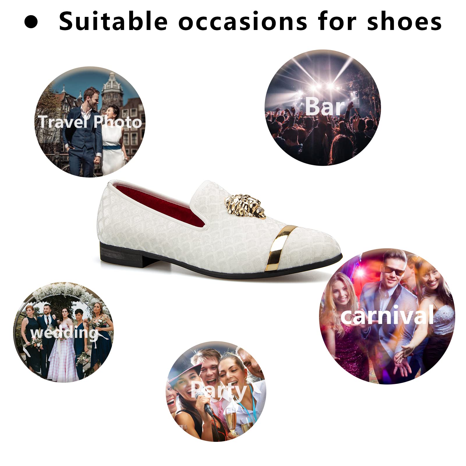 Meijiana Men's Luxury Loafers - Comfortable Wedding & Party Dress Shoes for Formal Events, Business & Casual Wear