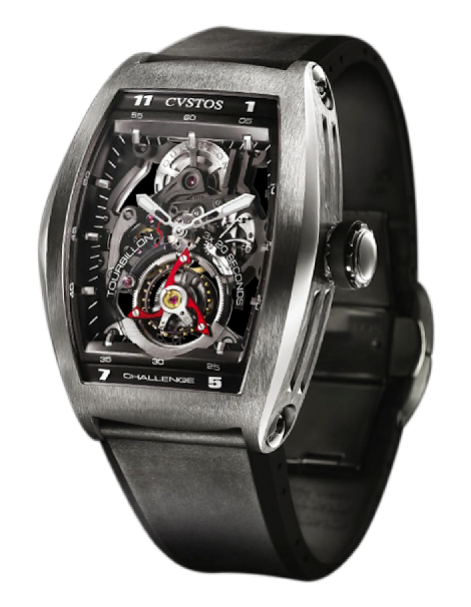 CVSTOS Challenge Jet Liner Tourbillon Titanium Men's Luxury Watch - Premium Swiss Timepiece for Business Travel & Aviation Enthusiasts