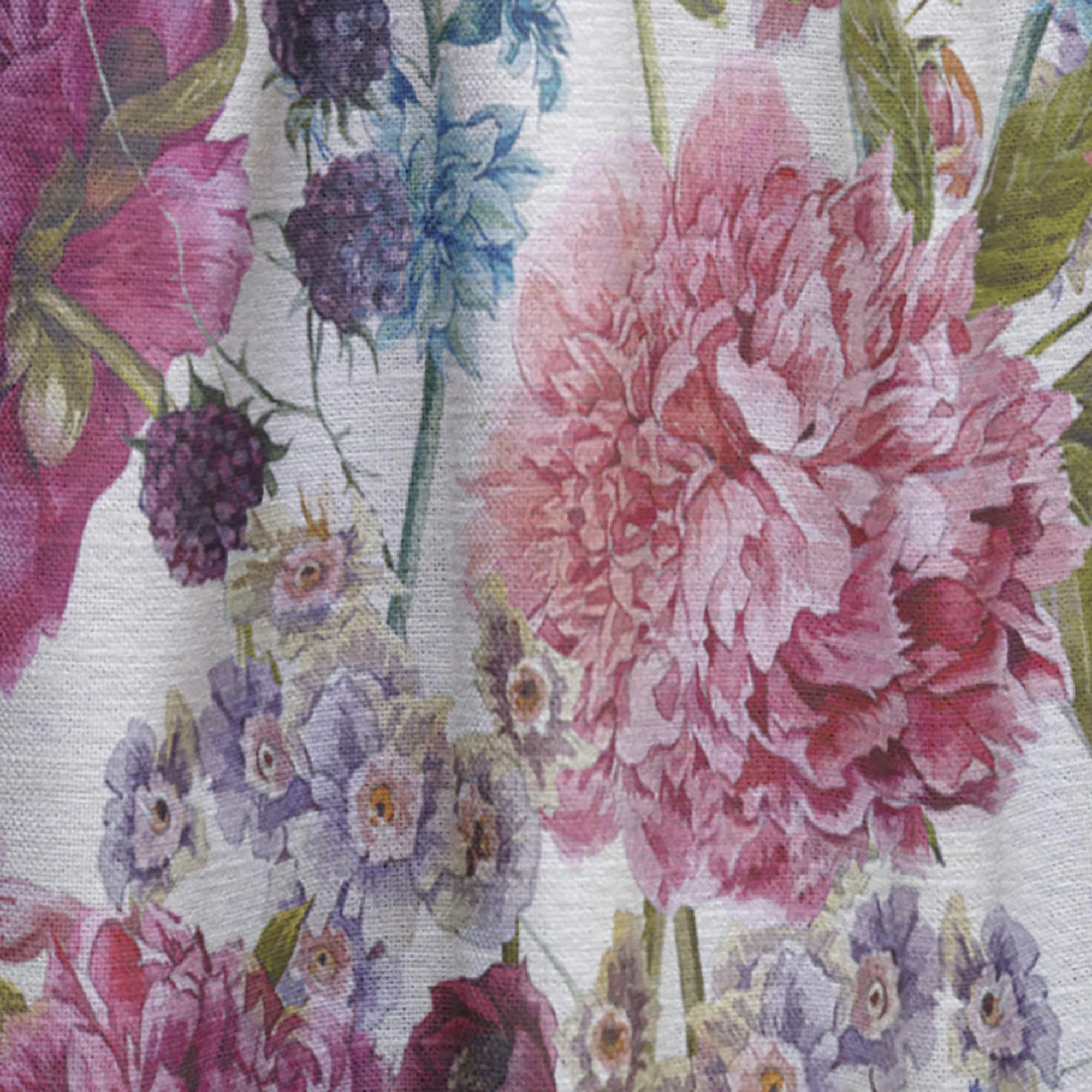 Blooming Burgundy Peonies Thermal Insulated Curtains - 52x95 Inch Single Panel for Bedroom & Living Room - Elegant Home Decor for Windows, Perfect for Privacy & Light Control