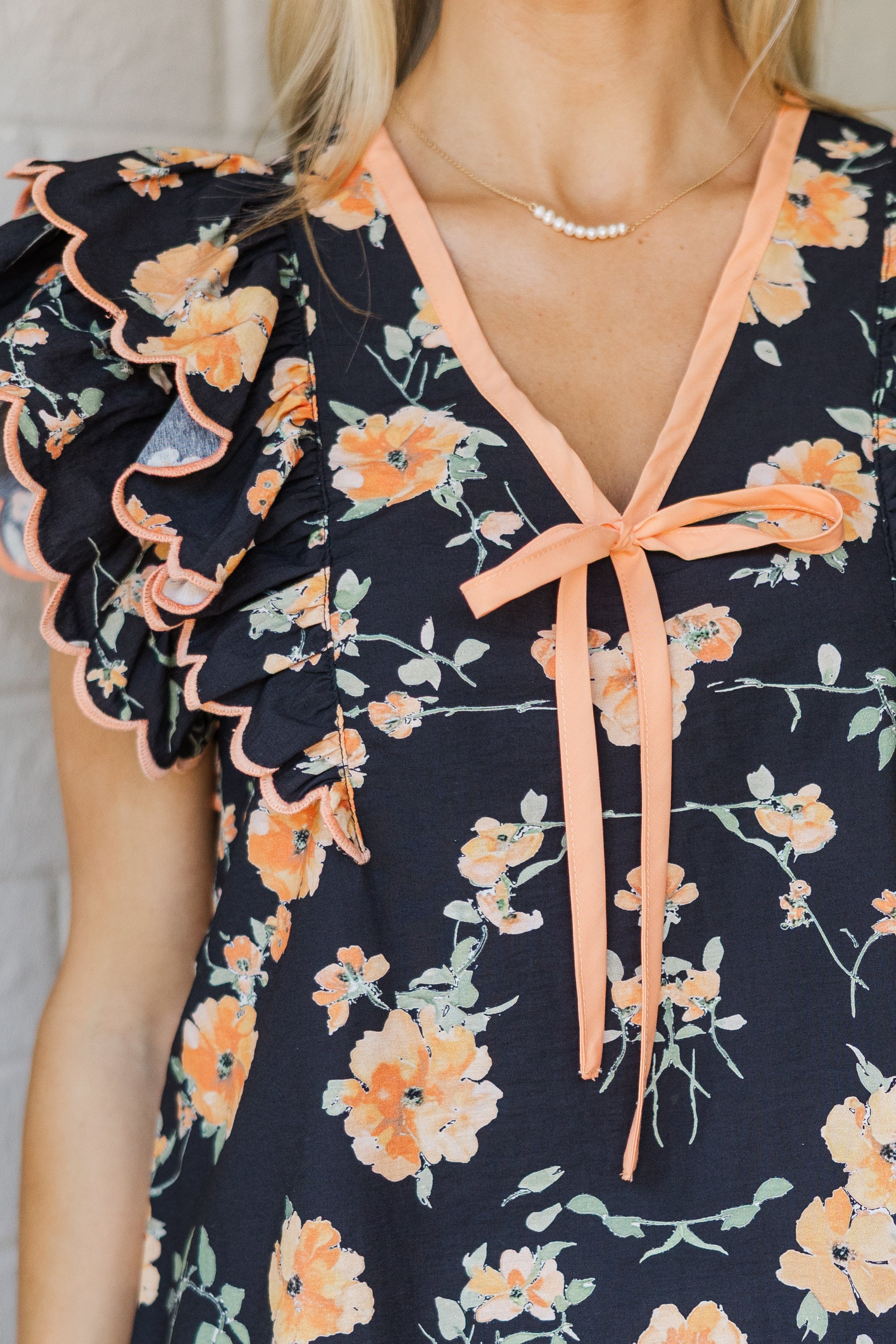 Elegant Black Floral Blouse for Women - Boho Chic Long Sleeve Tops - Perfect for Casual Outings, Date Nights & Office Wear