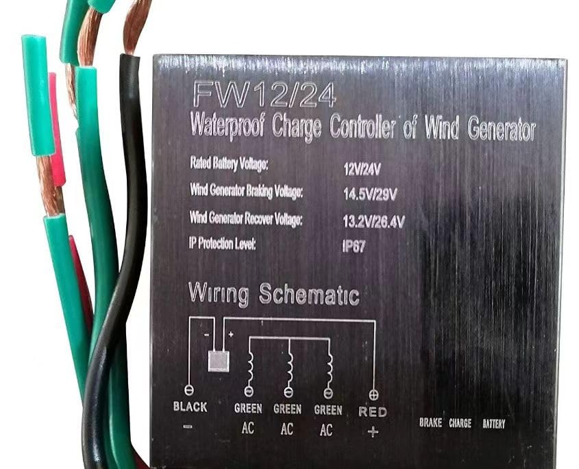 450W 24V Vertical Axis Wind Turbine Generator Kit with Controller - Permanent Magnet Generator for Home, RV, Boat & Marine Use | Off-Grid Power Solution for Renewable Energy & Emergency Backup