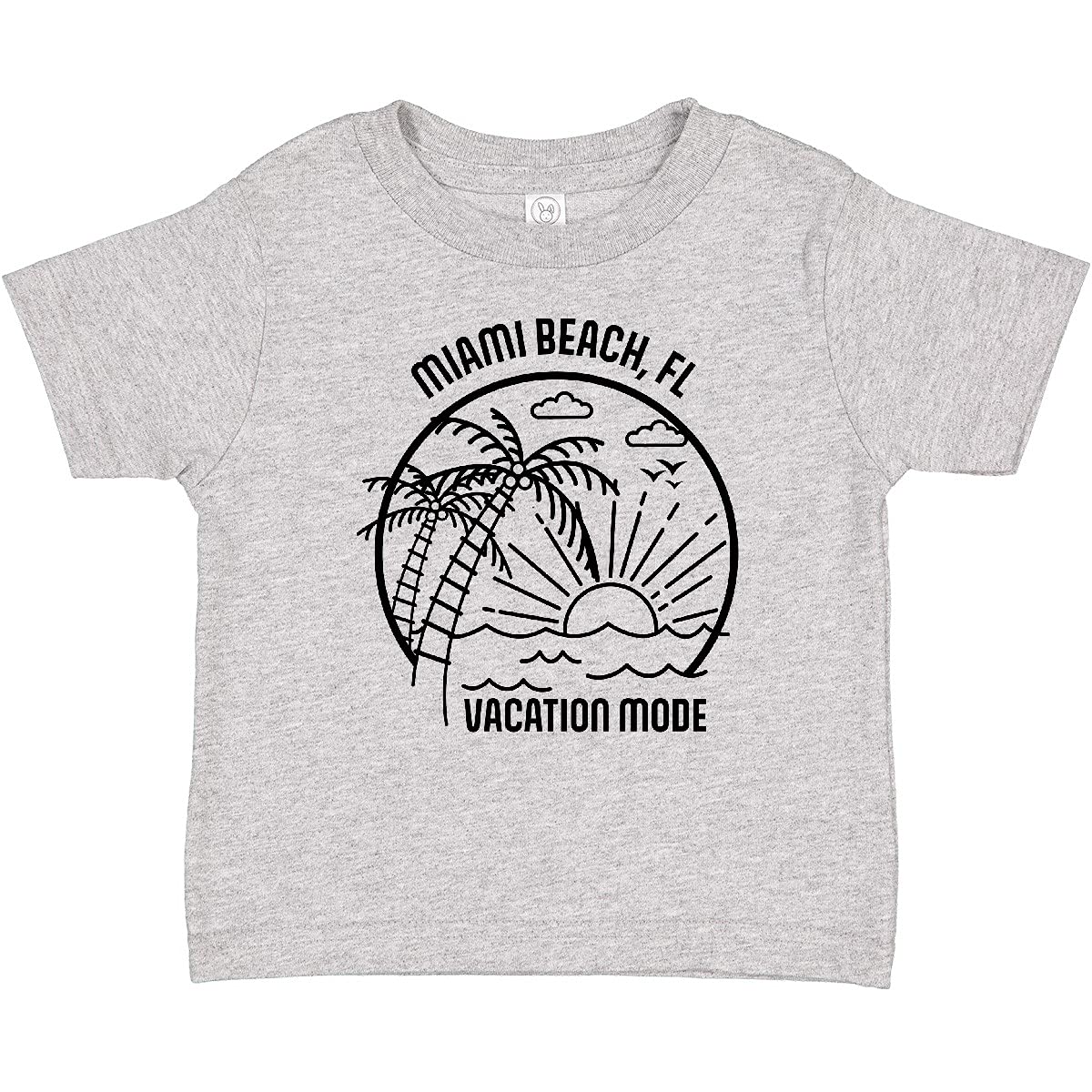 Inktastic Summer Vacation Mode Miami Beach Florida Baby T-Shirt - Cute Florida Souvenir Gift for Toddlers & Infants - Perfect for Beach Trips, Family Vacations & Summer Outfits